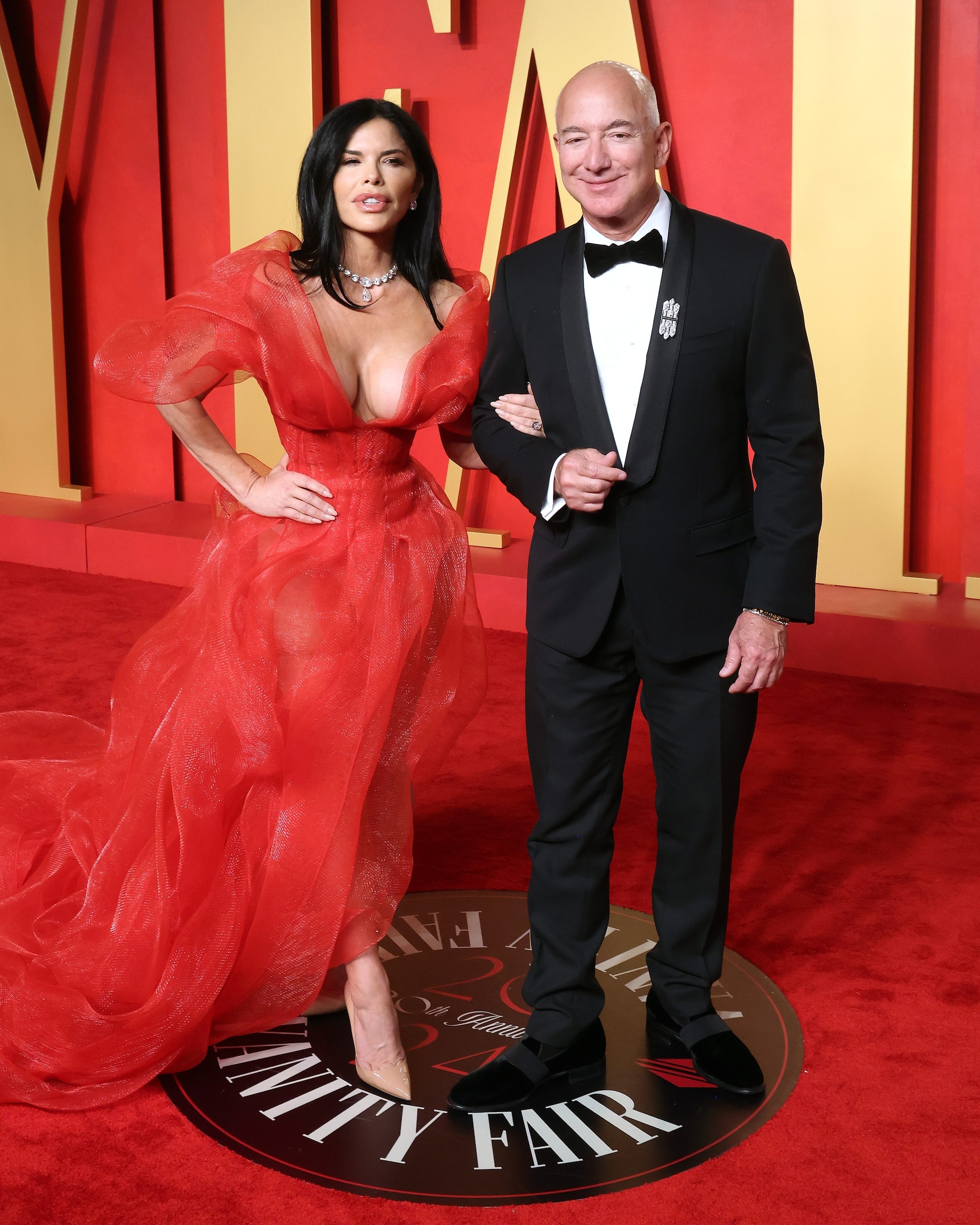 Lauren Sanchez e Jeff Bezos nel 2024