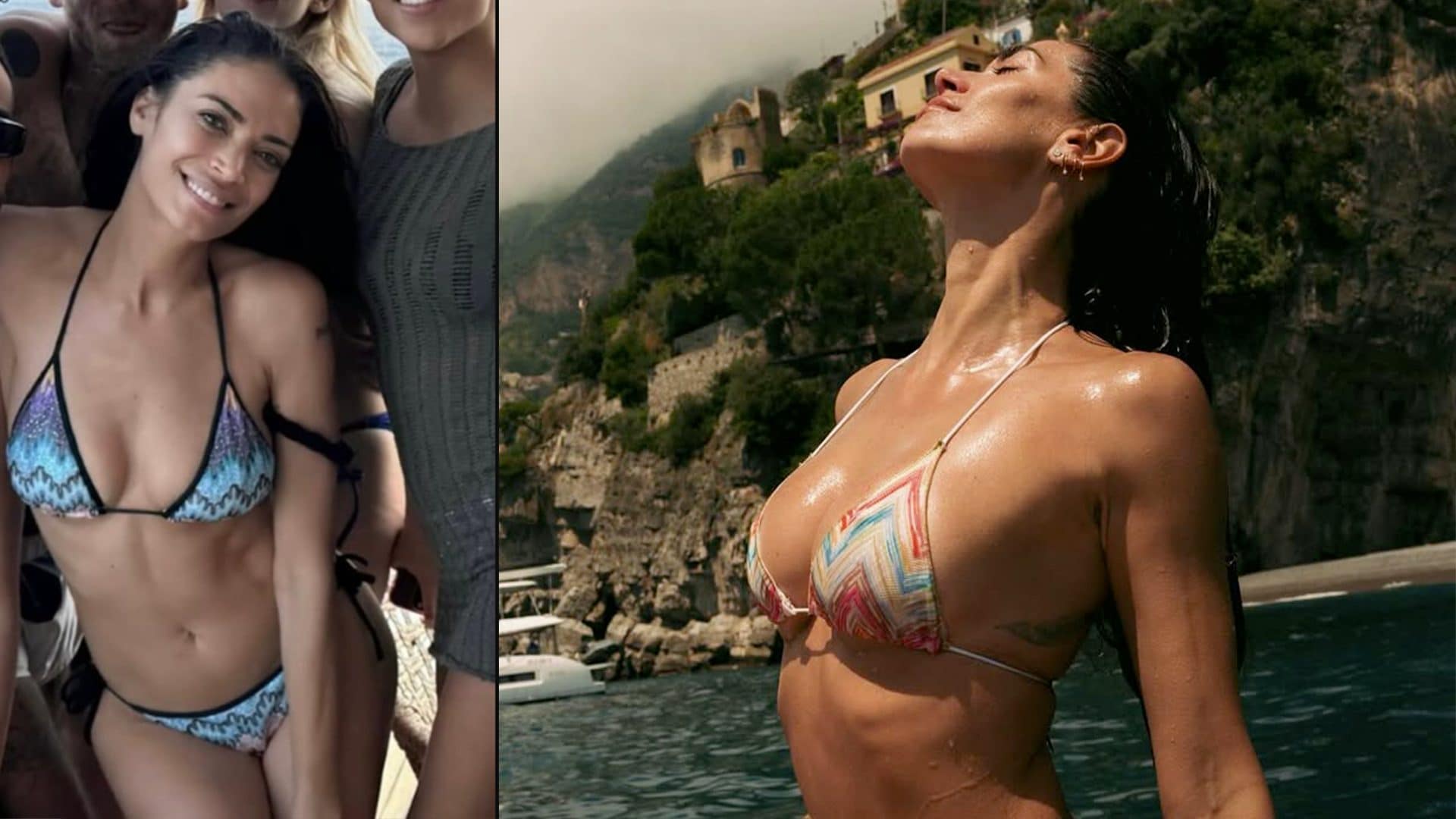 Da Elodie a Melissa Satta, tutte con il bikini zig zag: la tendenza a colori dell'estate 2025