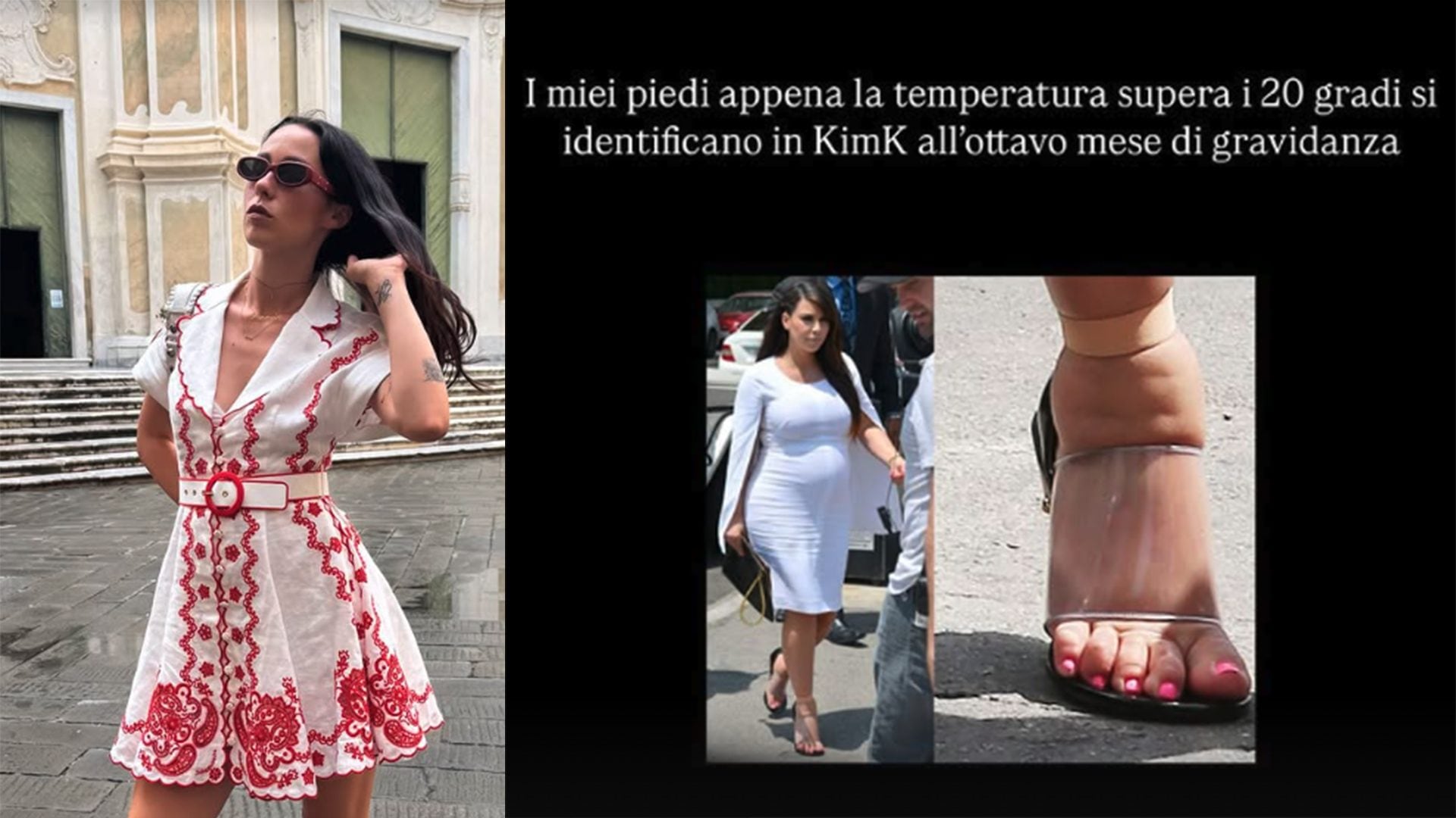 Quanto costa il look da cerimonia di Aurora Ramazzotti (che ironizza sui piedi gonfi)