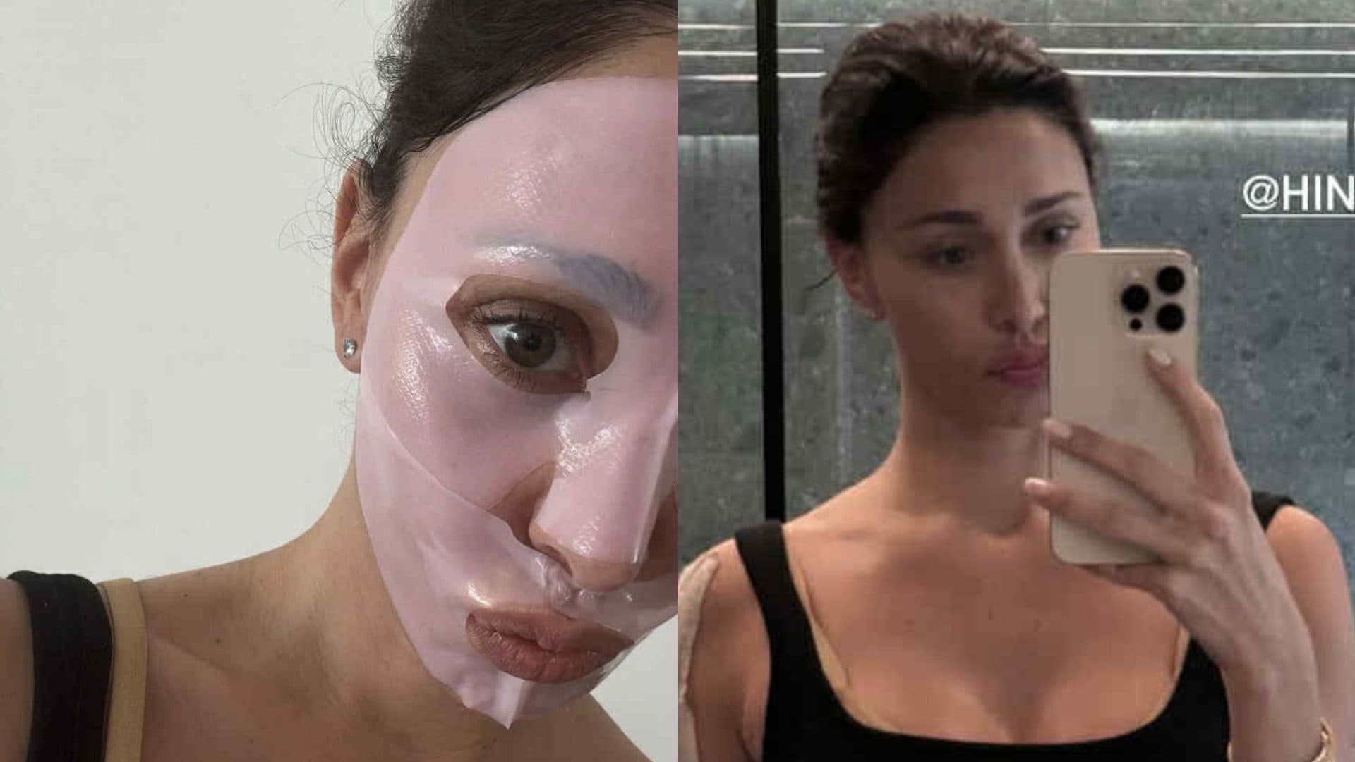 Il nuovo segreto di bellezza di Belén Rodriguez è la maschera viso allo sperma di salmone