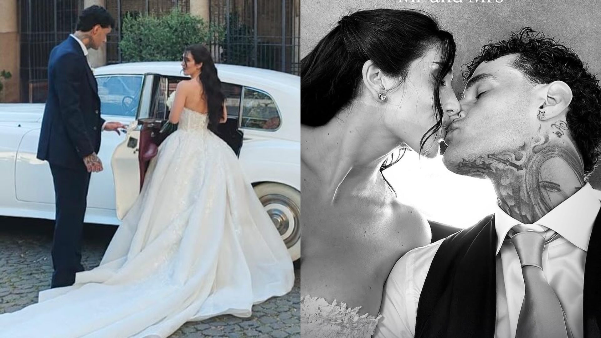 Gli abiti da sposa di Flaminia Appolloni: cosa ha indossato per il matrimonio con Gianluca Scamacca