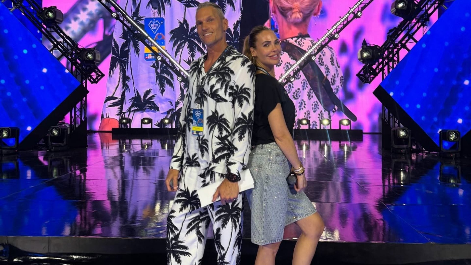 Ilary Blasi, le ultime prove per Battiti Live sono in sneakers e bermuda di cristalli