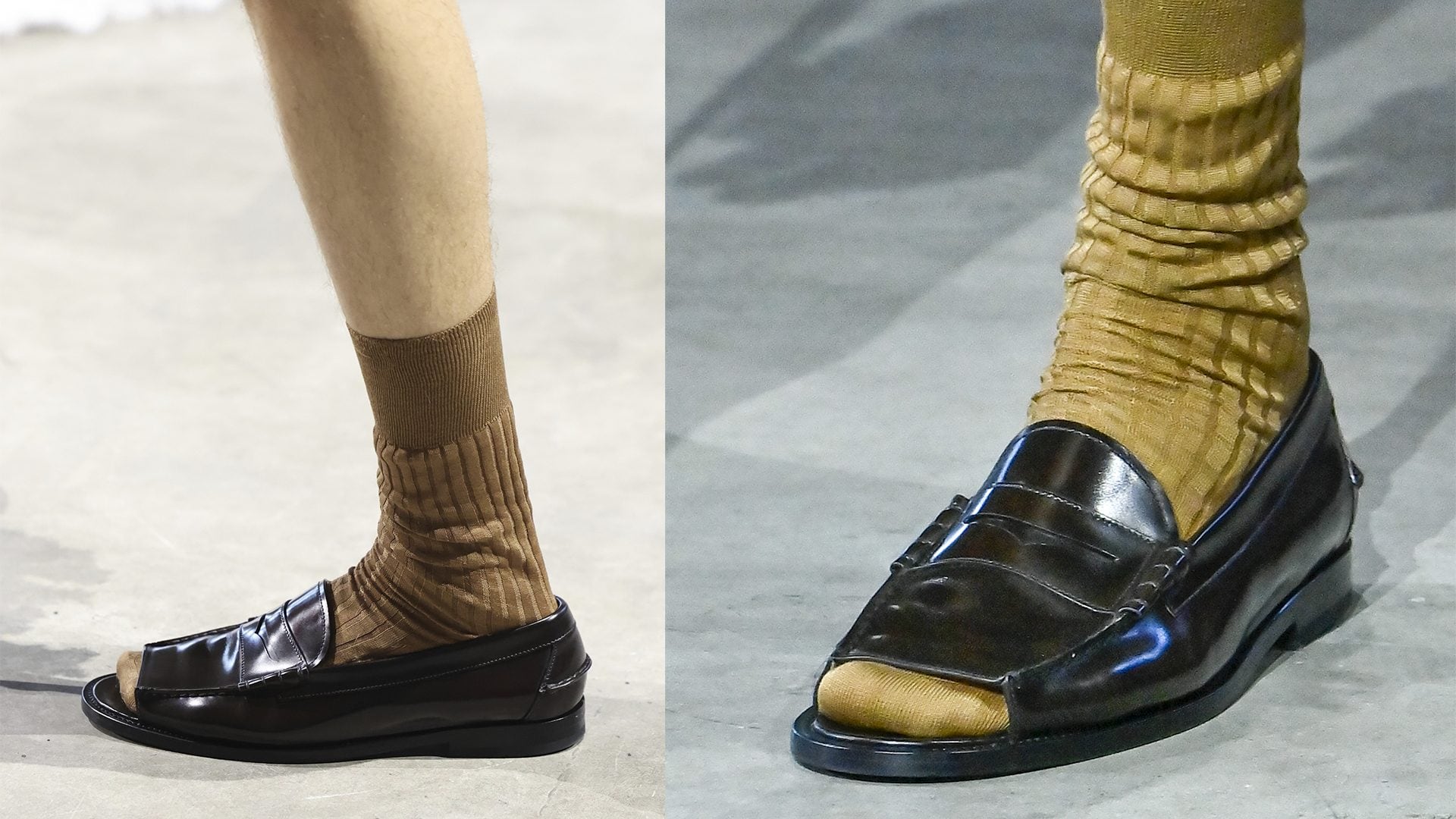I mocassini aperti sulla punta: le scarpe da uomo più strane viste alla Milano Fashion Week