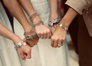 Braccialetti Magnetici Amicizia Coppia Con Pietre Naturali E Chiusura A Cuore - Regalo San Valentino, Anniversario Per Lei E Lui