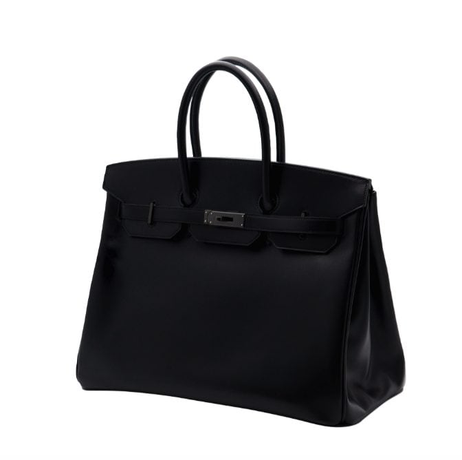 Una Birkin della So Black Collection disegnata da Jean Paul Gaultier per Hermes / Foto Sotheby’s