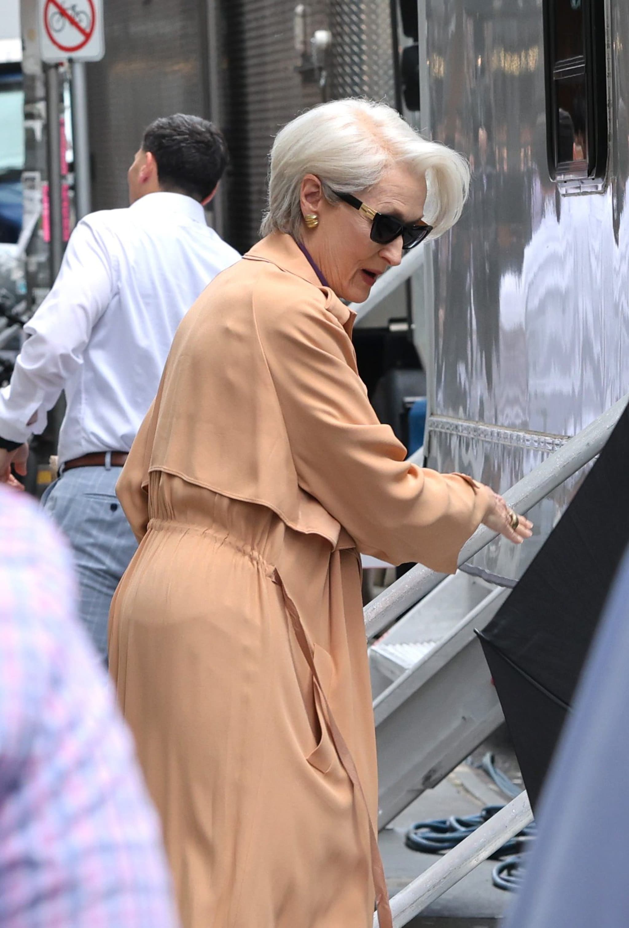 Meryl Streep con occhiali Jimmy Choo