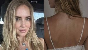 Chiara Ferragni, il tatuaggio sulla schiena è completo