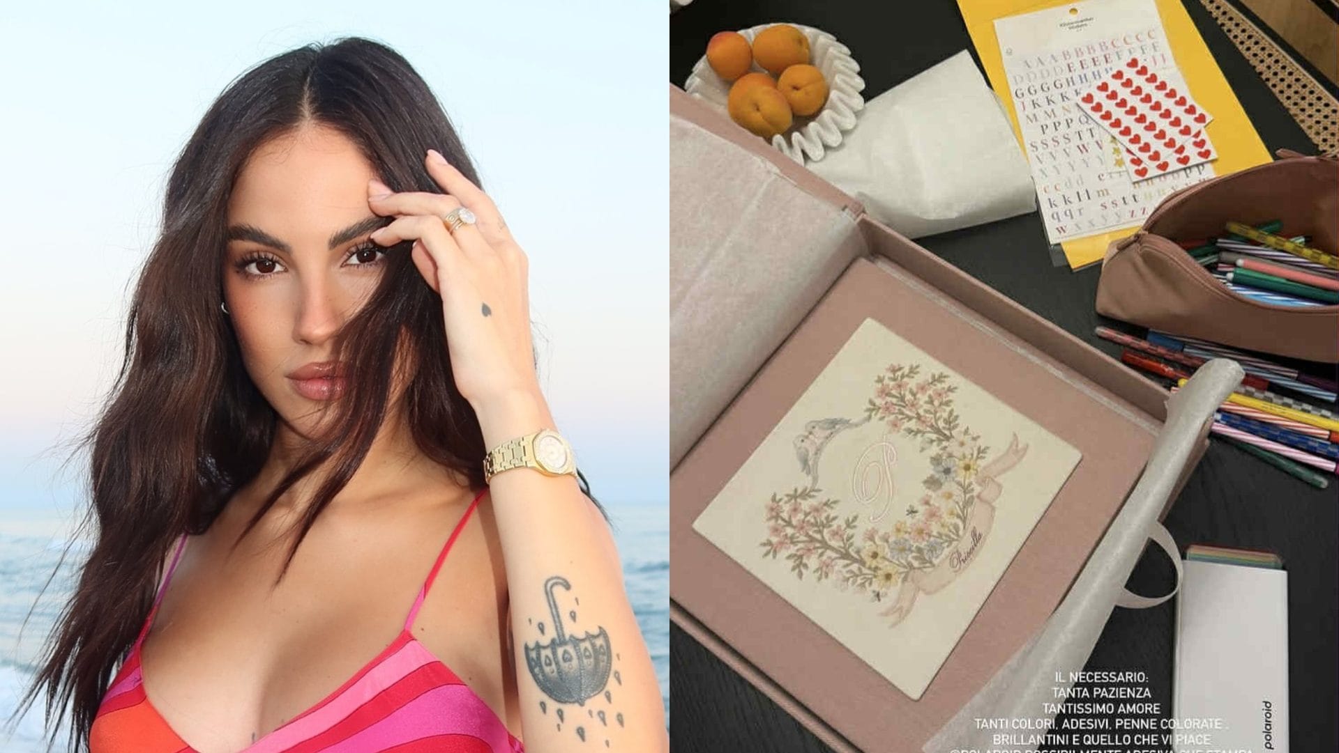 Giulia De Lellis inizia il primo album di Priscilla: “La nostra storia prima e durante il suo arrivo”