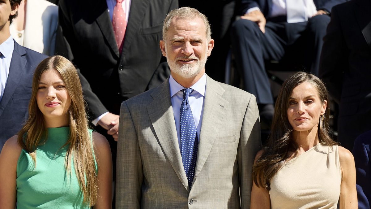 Infanta Sofia col re e la regina