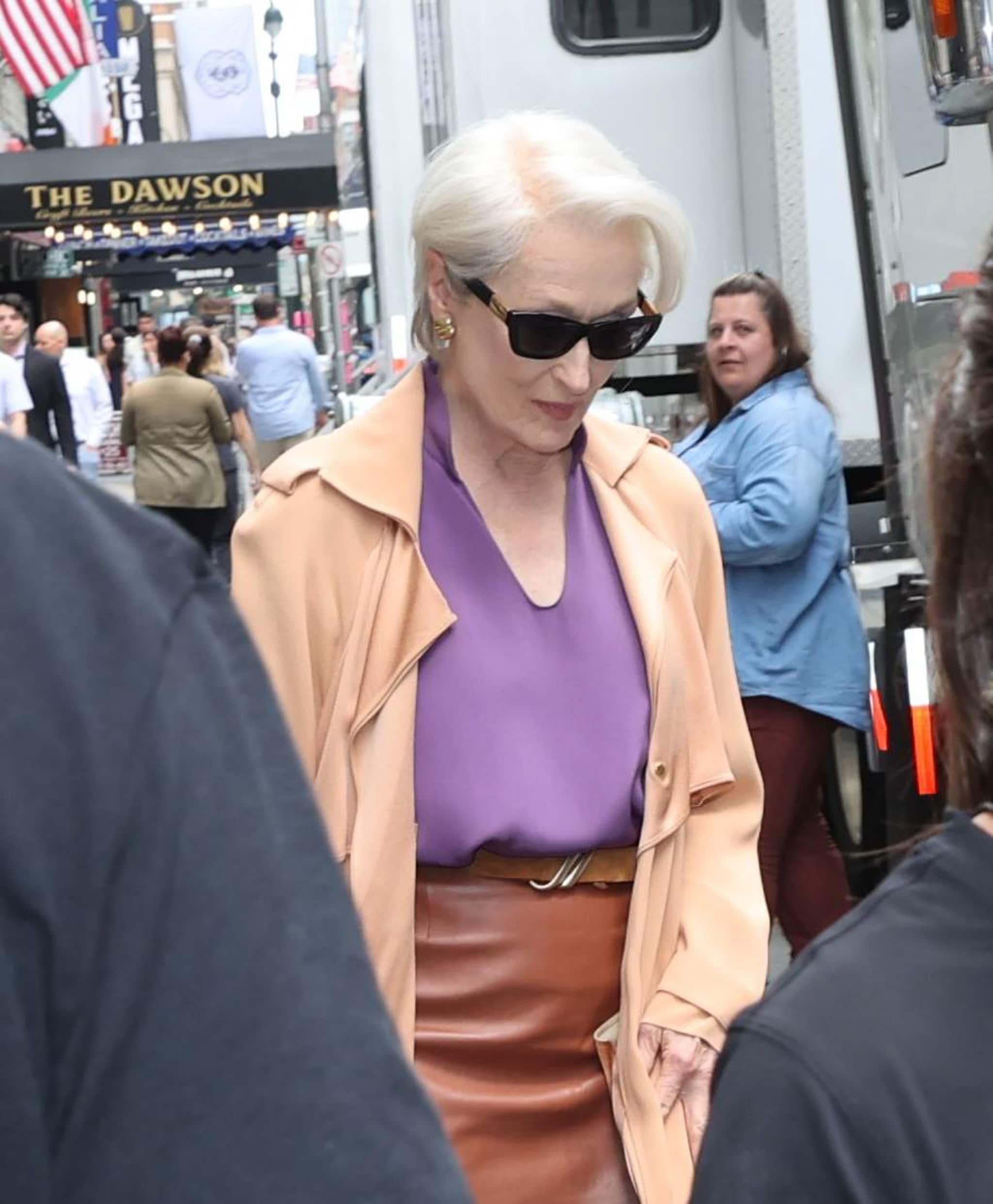 Meryl Streep con occhiali Jimmy Choo
