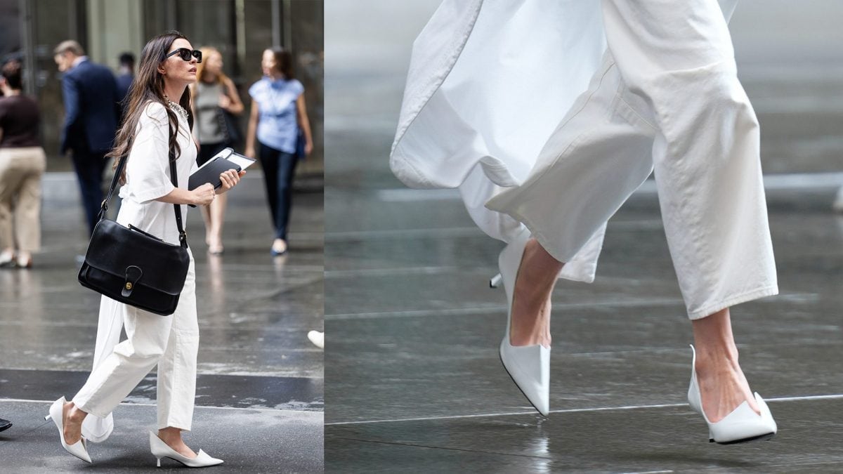 Anne Hathaway sul set dei Il Diavolo veste Prada 2