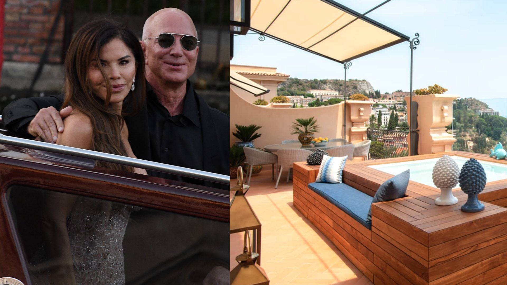 Jeff Bezos e Lauren Sanchez, luna di miele in un hotel siciliano: la suite costa 18mila euro a notte