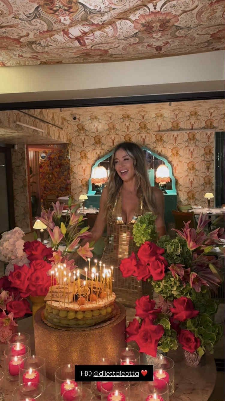 Diletta Leotta al ristorante Nunziatina