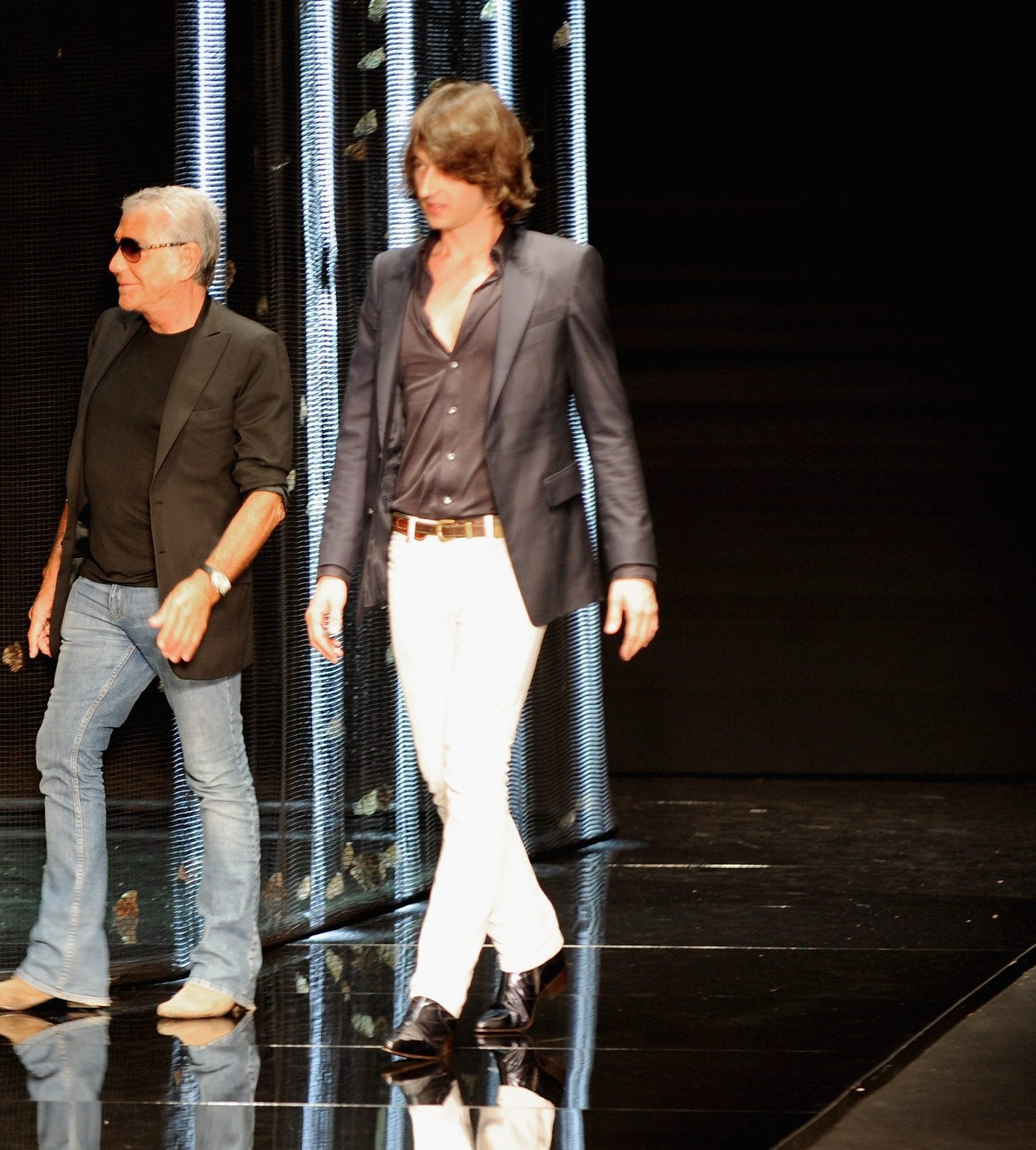Roberto Cavalli e il figlio Daniele (2012)