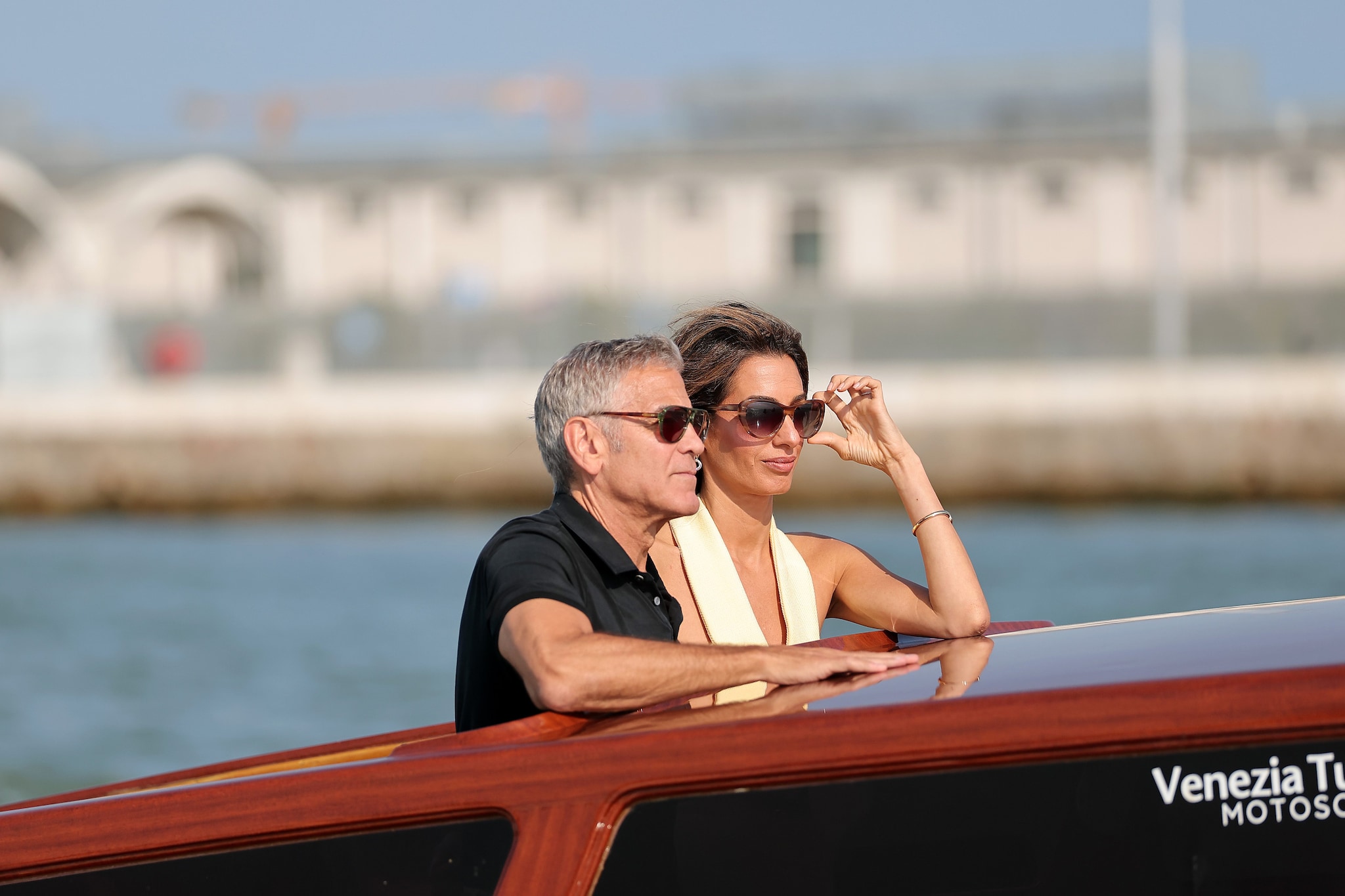 L’arrivo di George e Amal