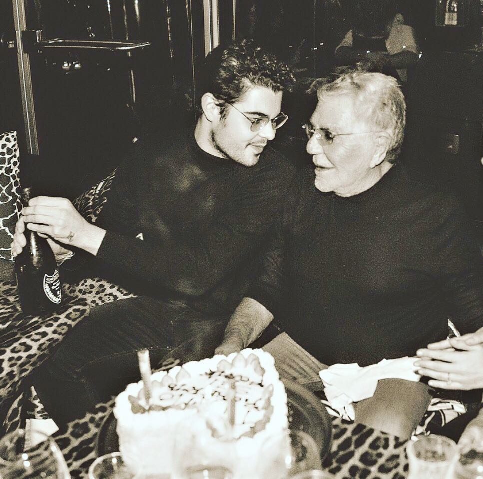 Roberto Cavalli col figlio Robert, Instagram @robertcavalli