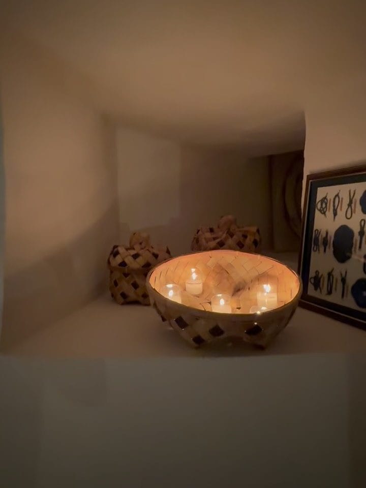 Un decoro nella camera da letto