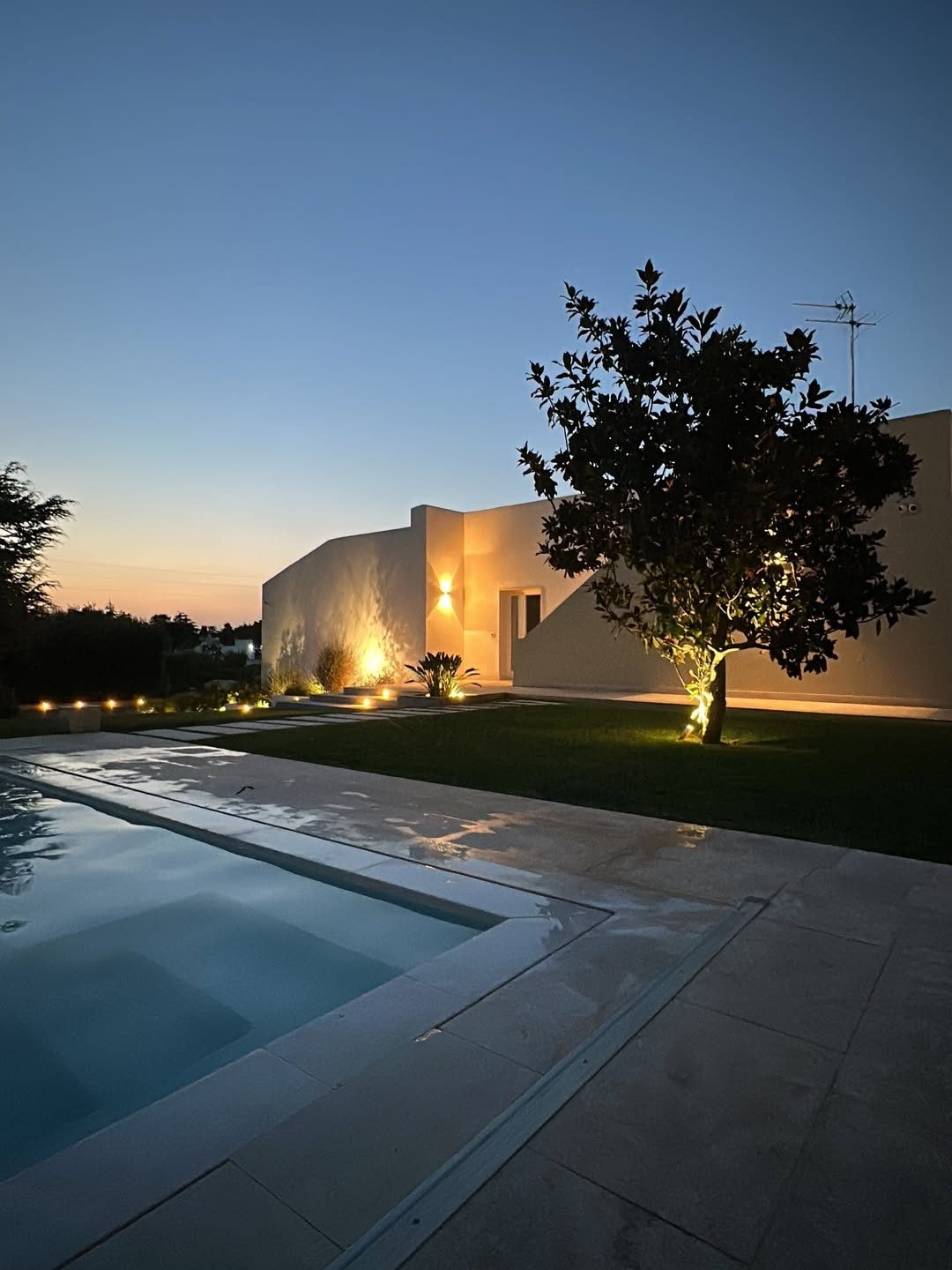 La piscina della villa