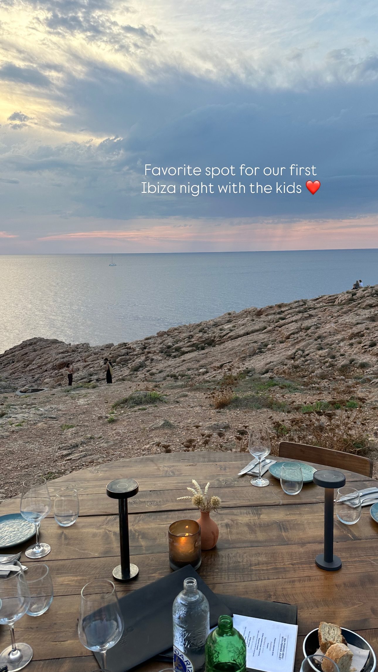 La cena al ristorante La Torre di Ibiza
