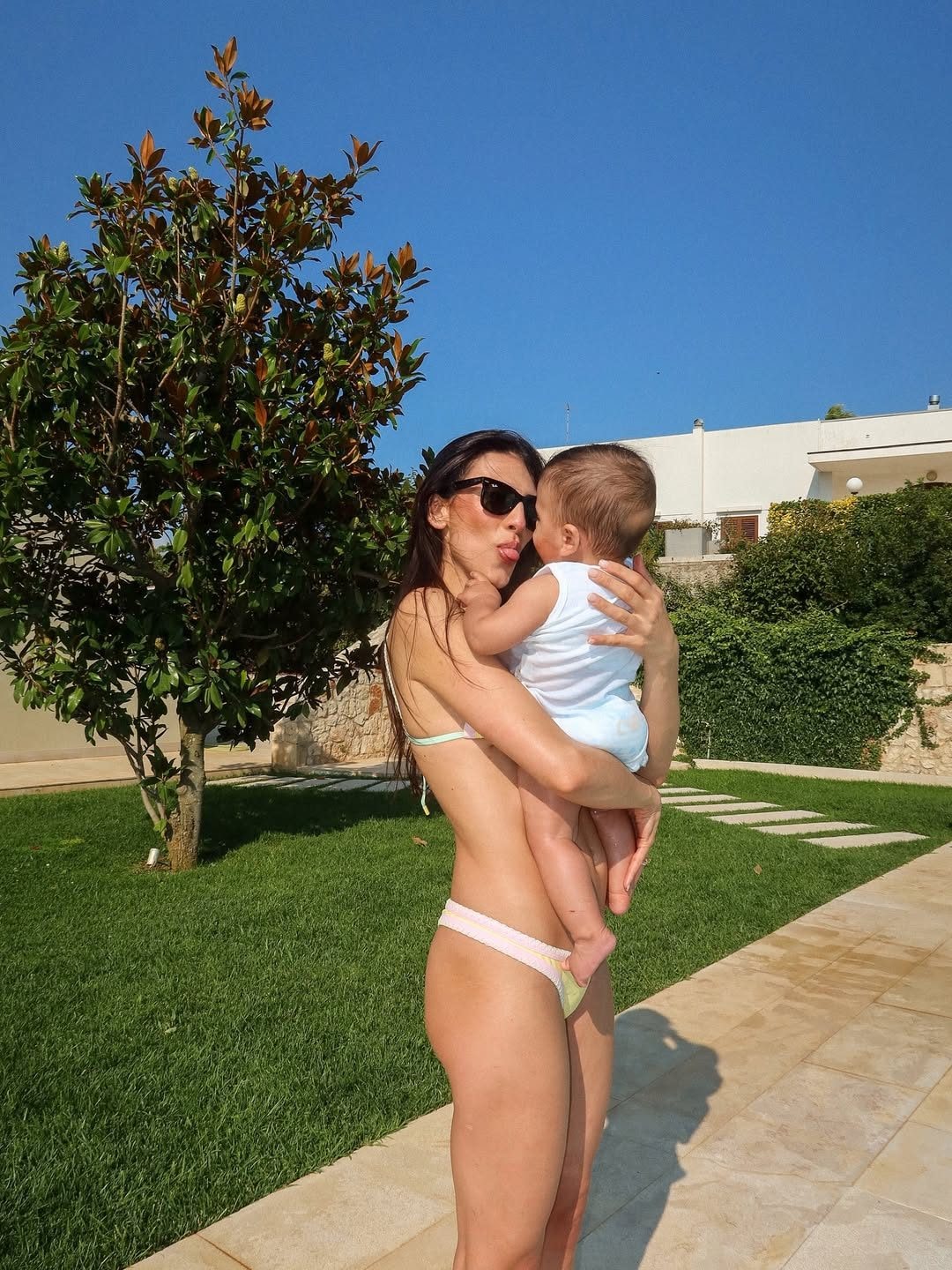 Giulia Salemi con il piccolo Kian