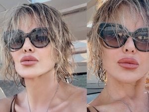 Alba Parietti spettinata in vacanza: &#8220;Sono pazza di me, del parere degli inutili me ne frego&#8221;