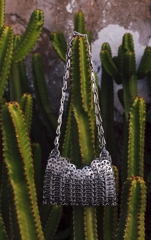 Iconic silver nano 1969 bag