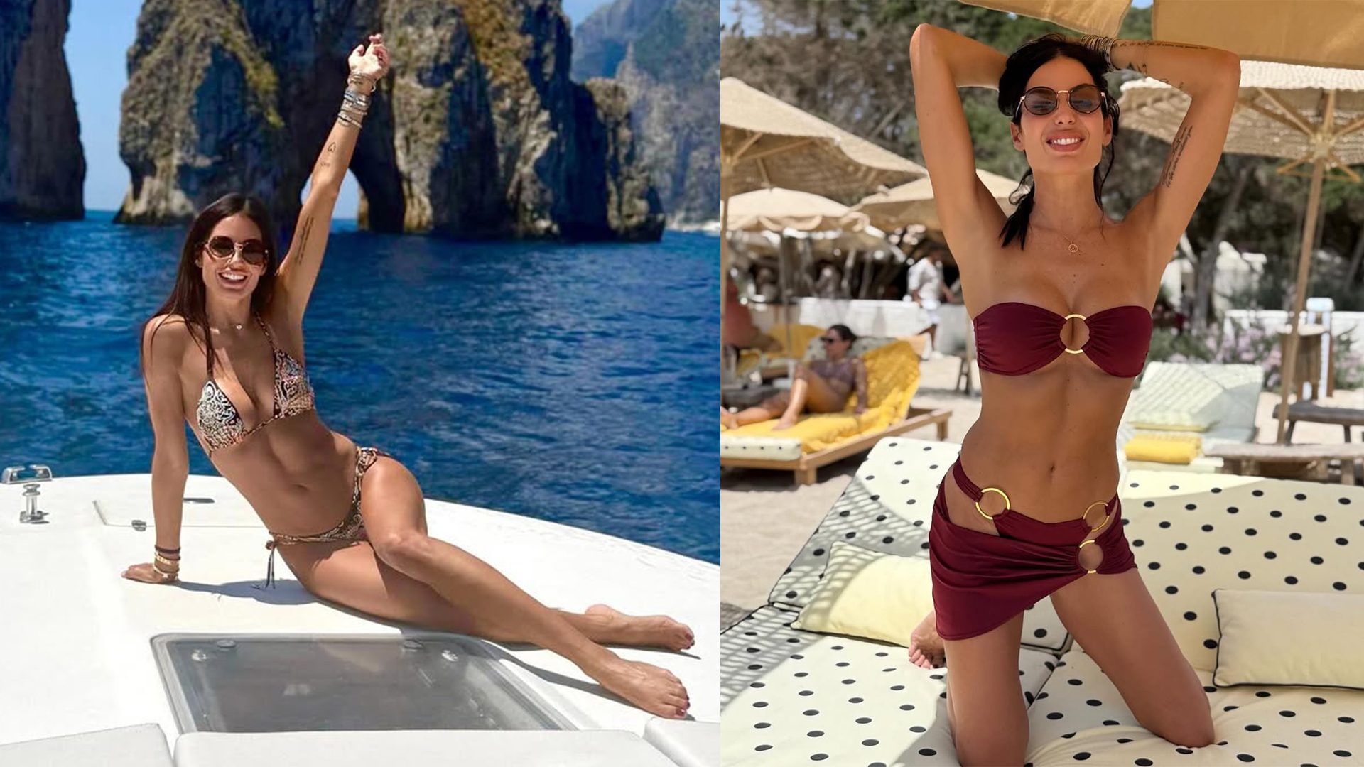 Il guardaroba delle vacanze di Elisabetta Gregoraci: la collezione di bikini per l'estate