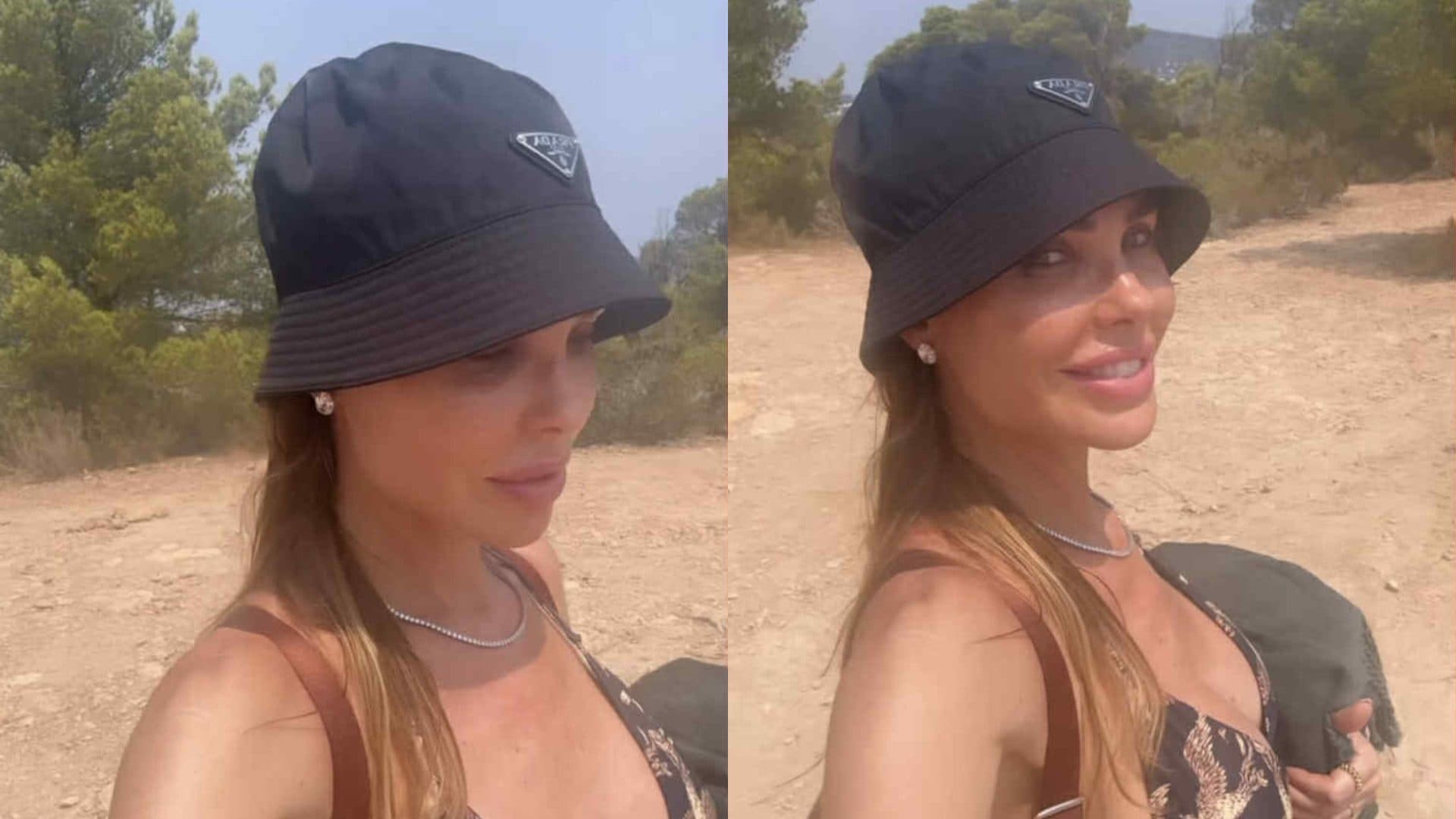 Le vacanze griffate di Ilary Blasi: a Ibiza indossa il cappello pescatore da oltre 500 euro
