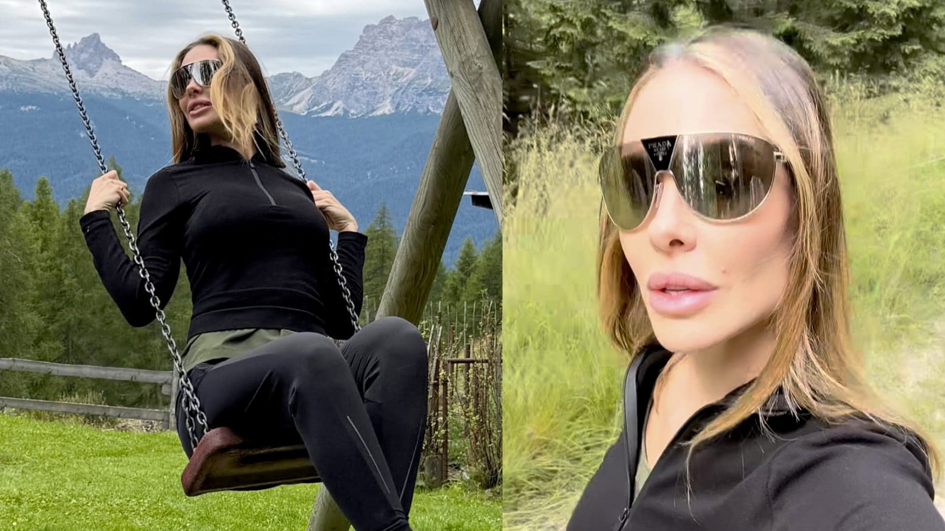 Le vacanze di Ilary Blasi in montagna, quanto costano gli occhiali da sole che indossa per il trekking