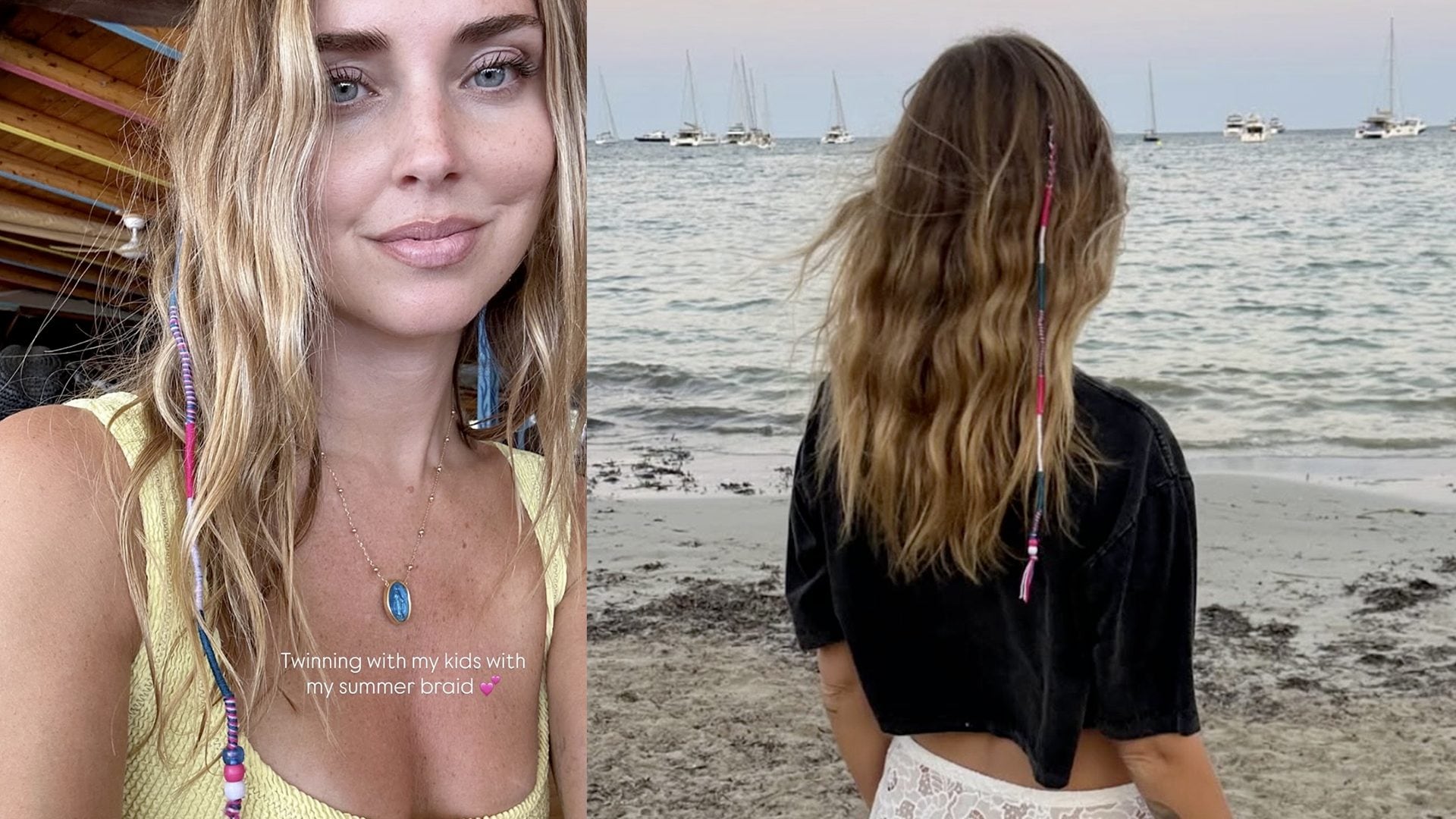 Le treccine colorate anni '90 che andavano di moda in estate sono tornate (è merito di Chiara Ferragni)