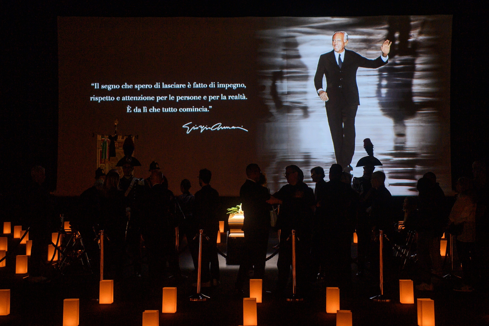 La camera ardente di Giorgio Armani