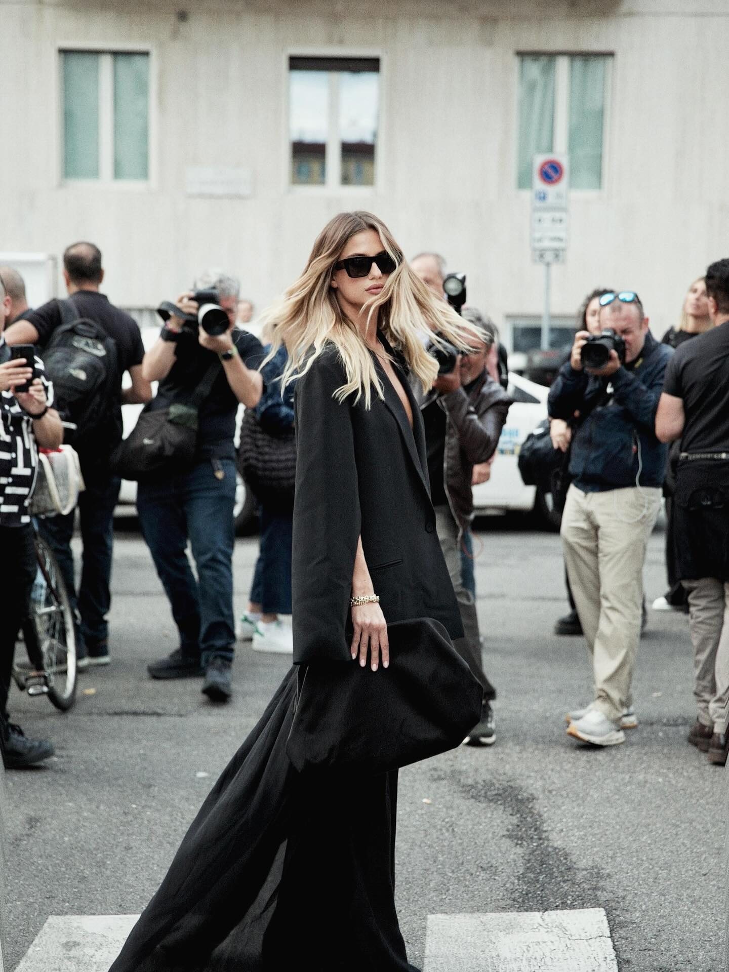 Cristina Marino alla sfilata di Alberta Ferretti