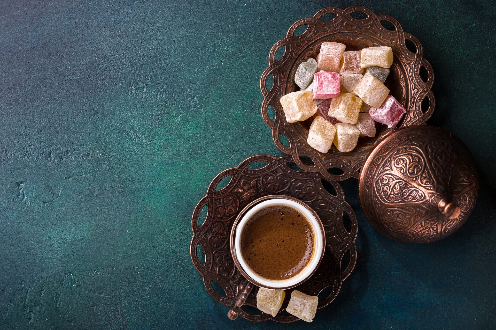 Caffè turco con lokum