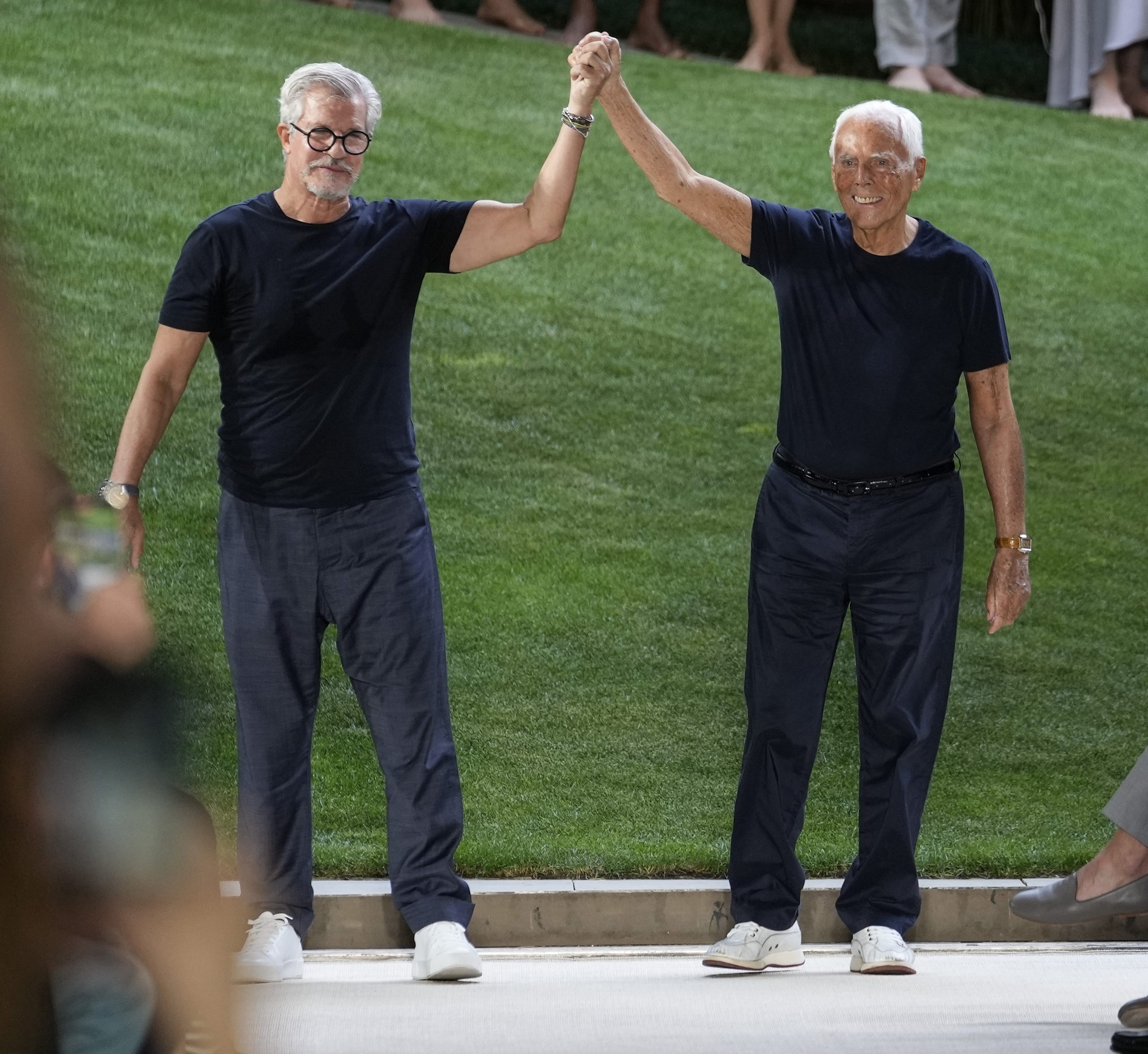 Leo Dell’Orco e Giorgio Armani