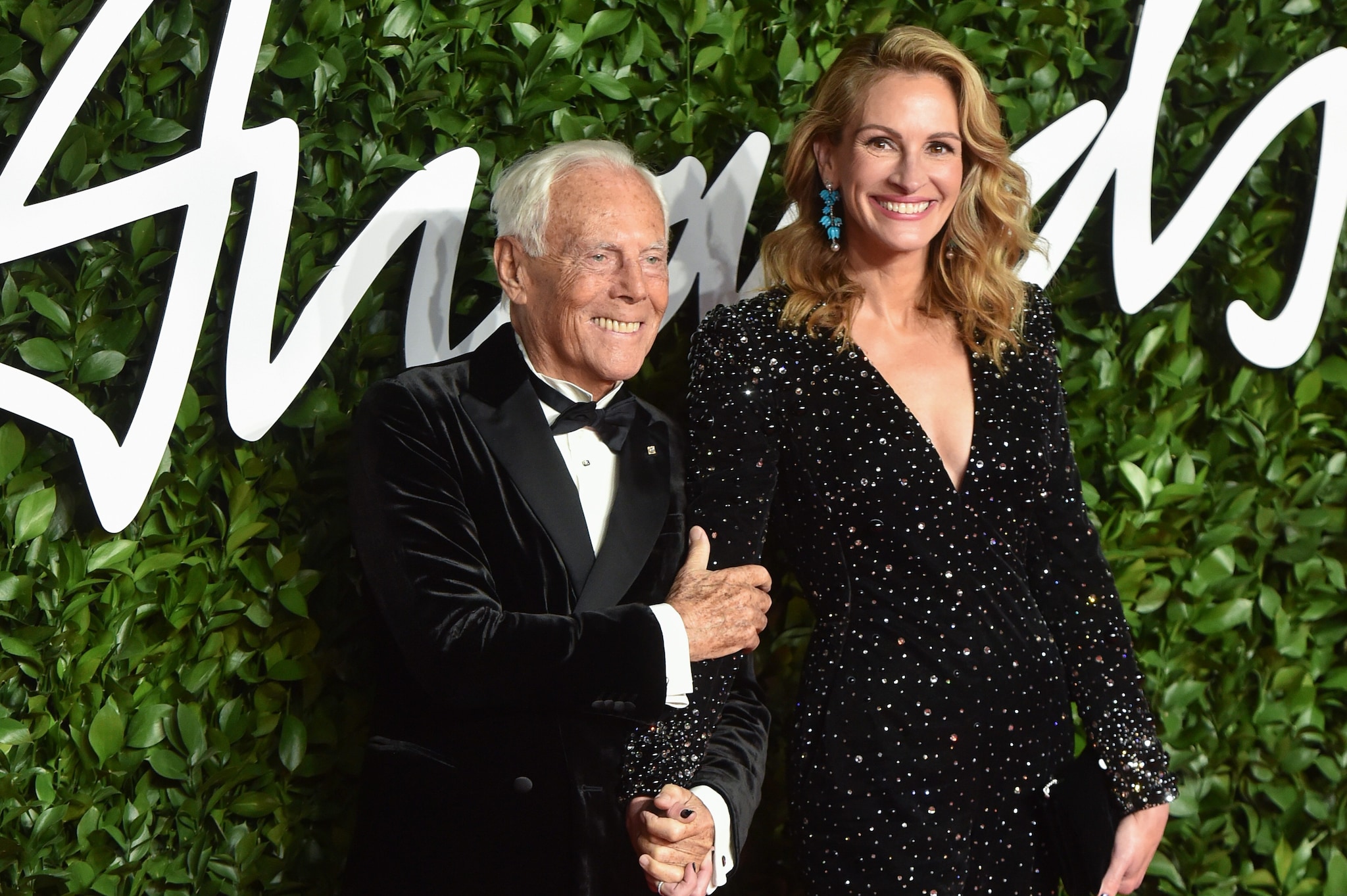 Giorgio Armani e Julia Roberts