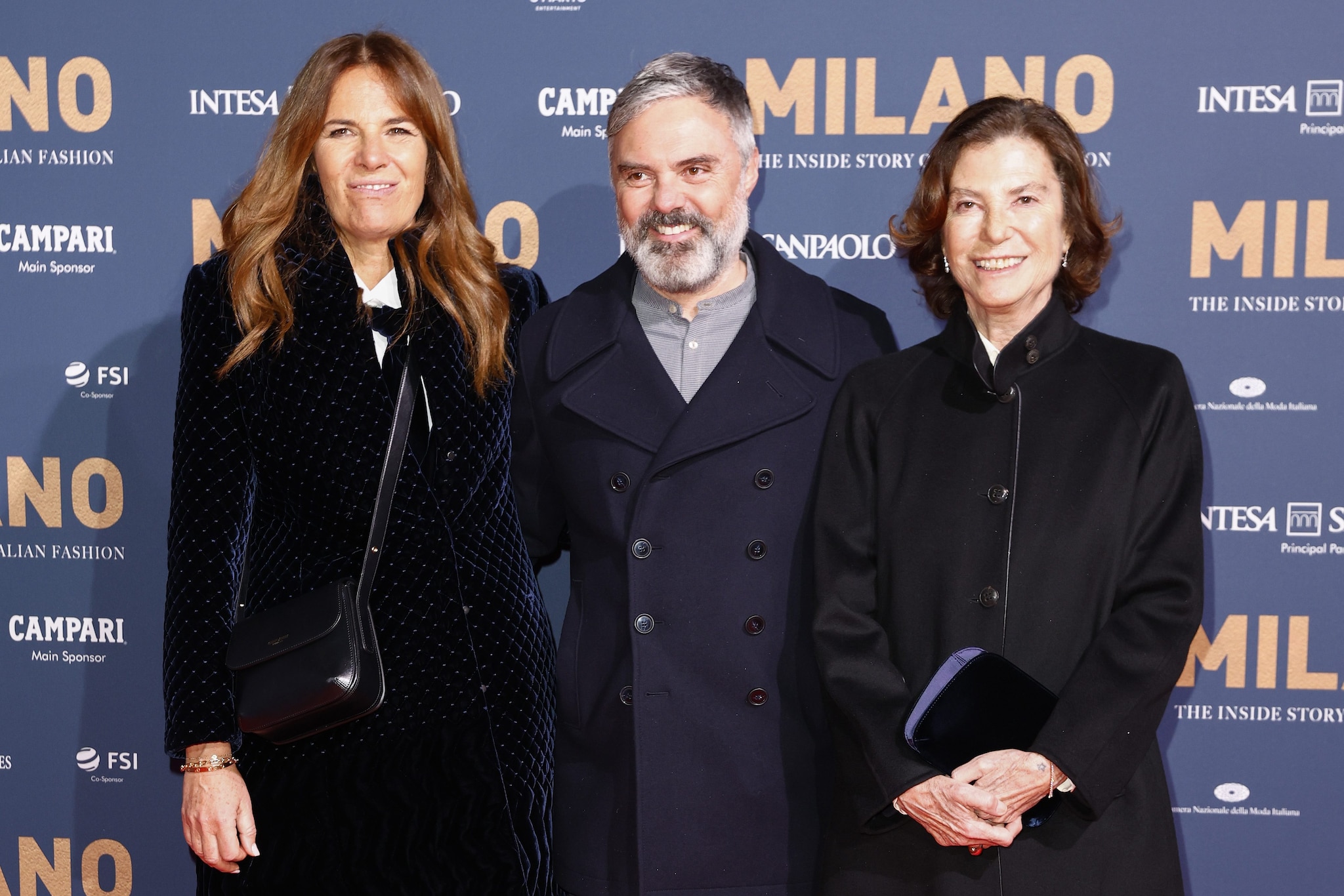 Andrea Camerana con le cugine Roberta e Silvana Armani