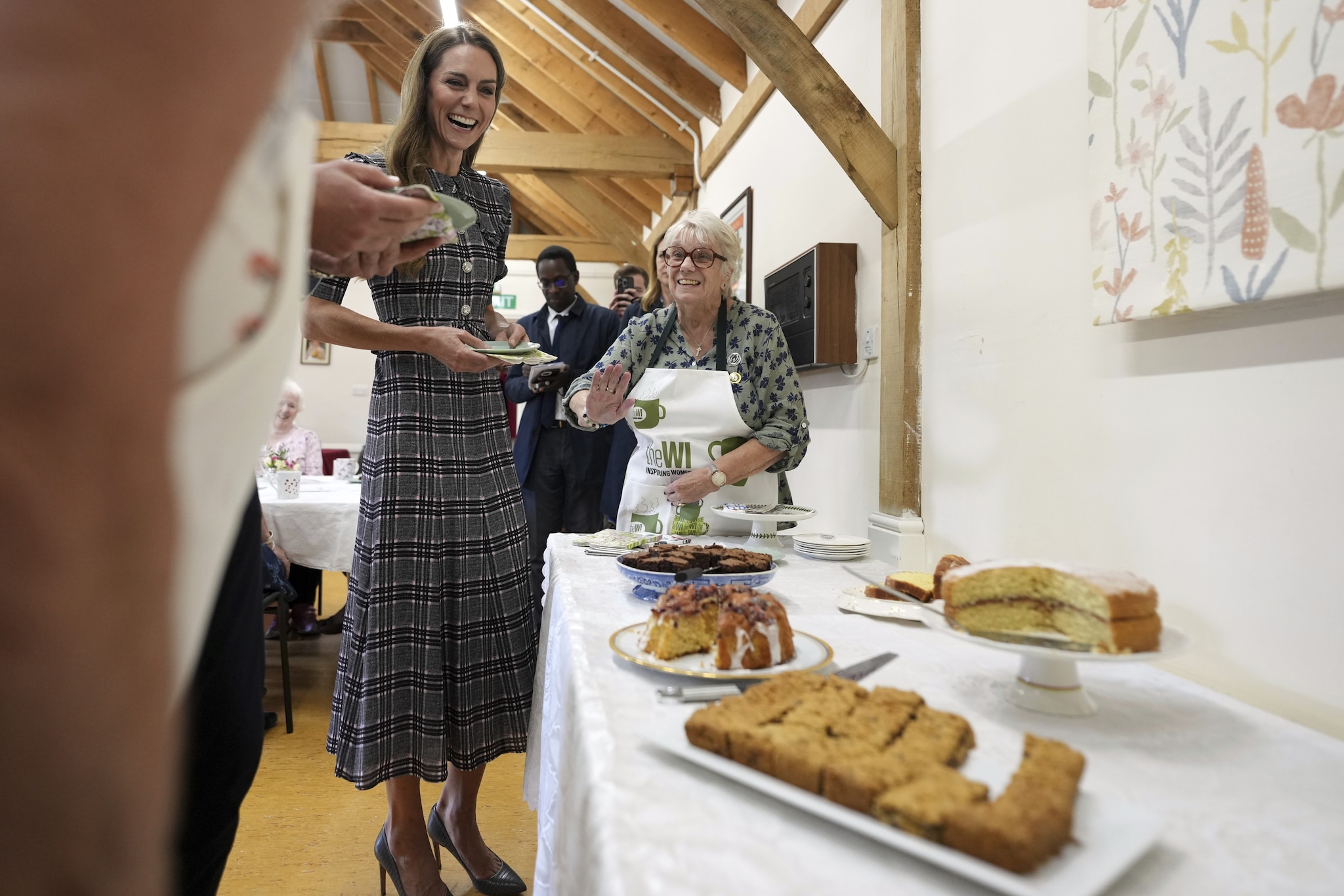 Il look tartan di Kate Middleton