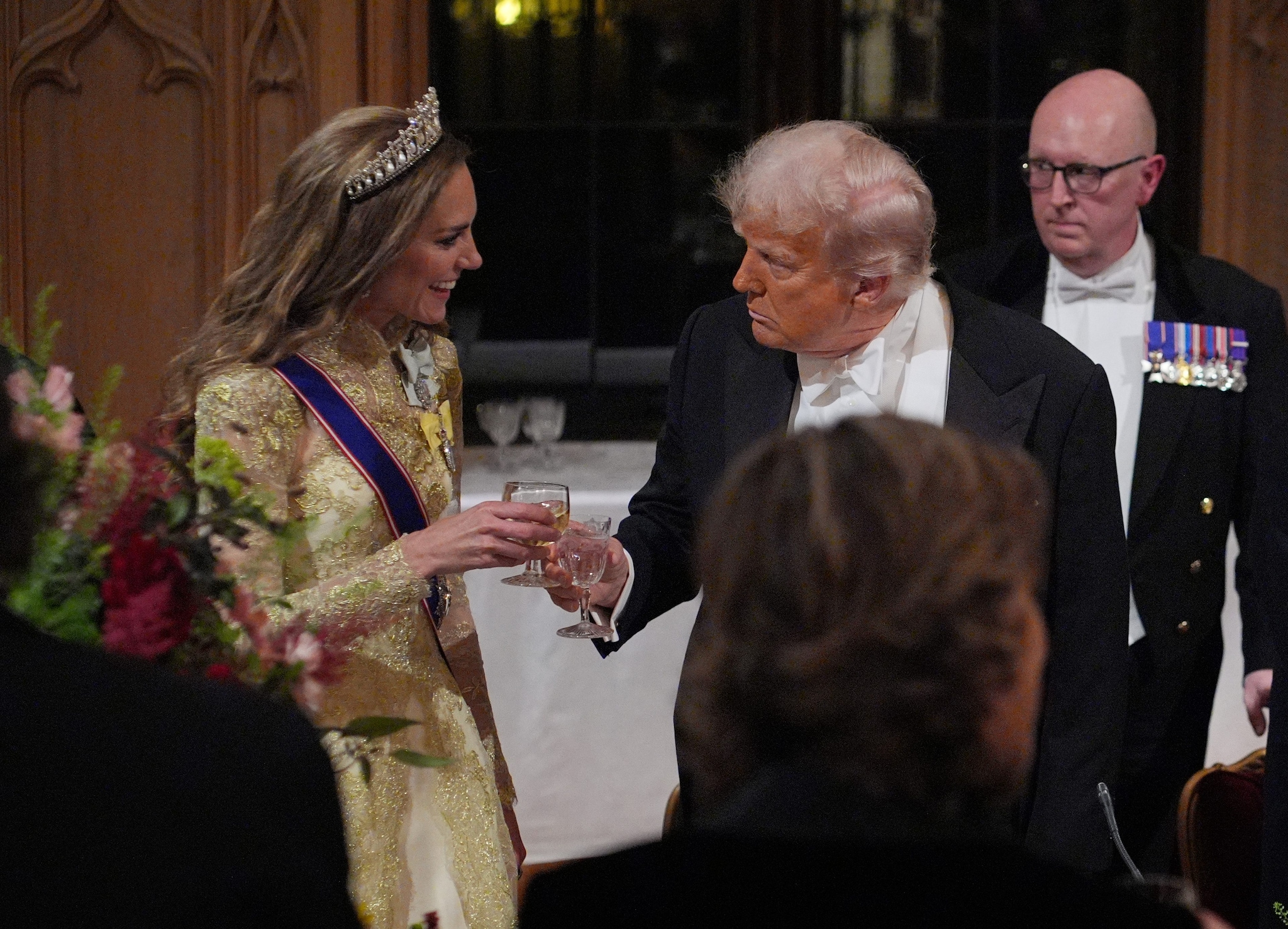 Kate Middleton e Donald Trump alla cena di Stato
