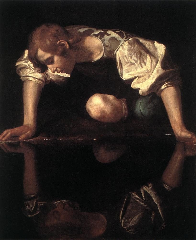Narciso, Caravaggio, ca. 1599, Palazzo Barberini, Roma