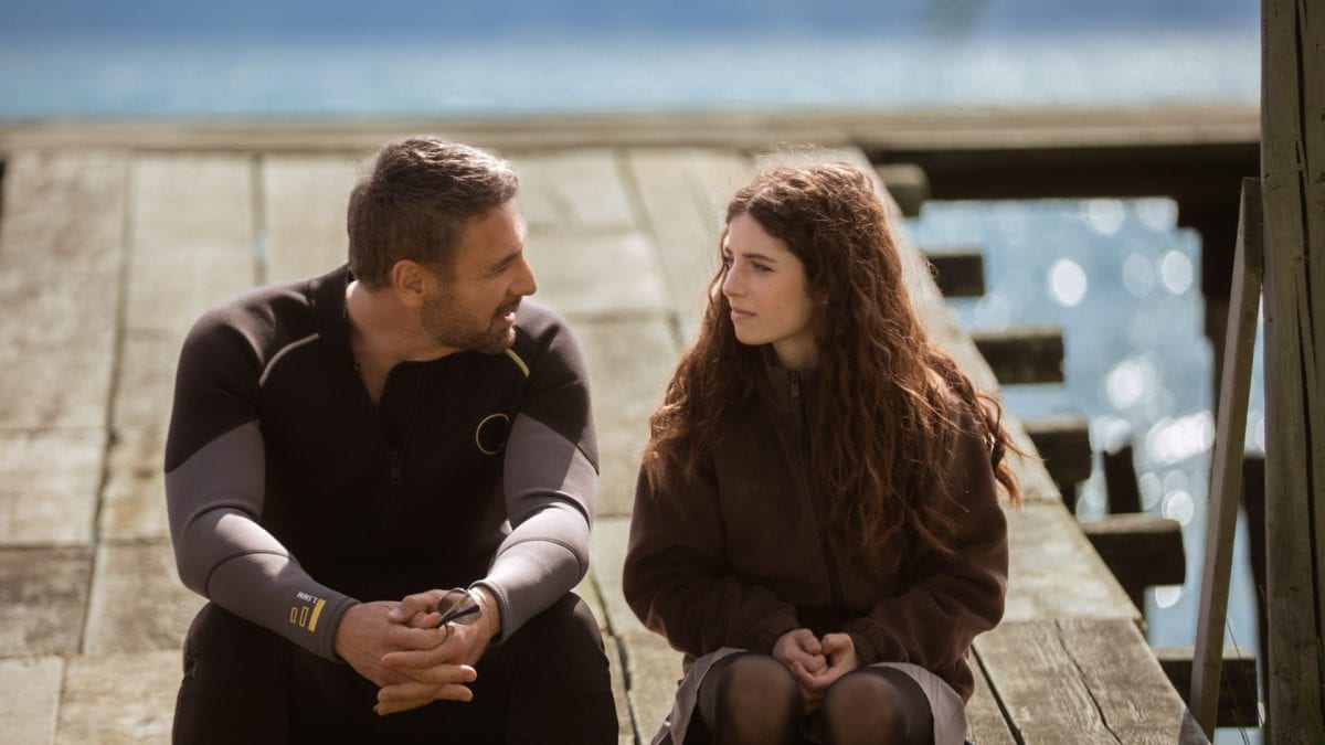 Raoul Bova e Ginevra Francesconi al lago di Bracciano