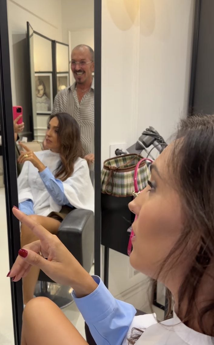 Caterina Balivo dal parrucchiere