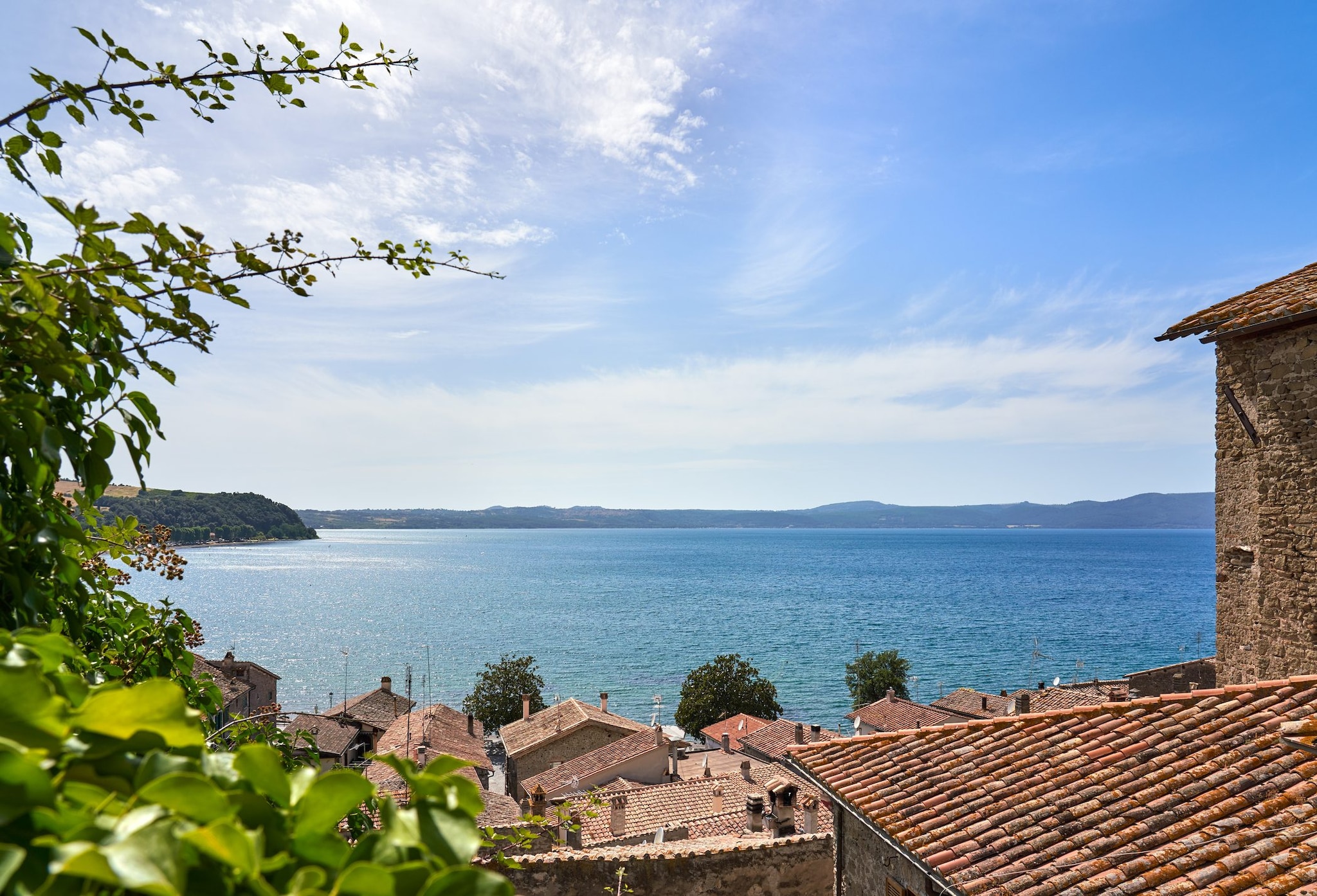 Vista del Lago di Bracciano da Anguillara Sabazia