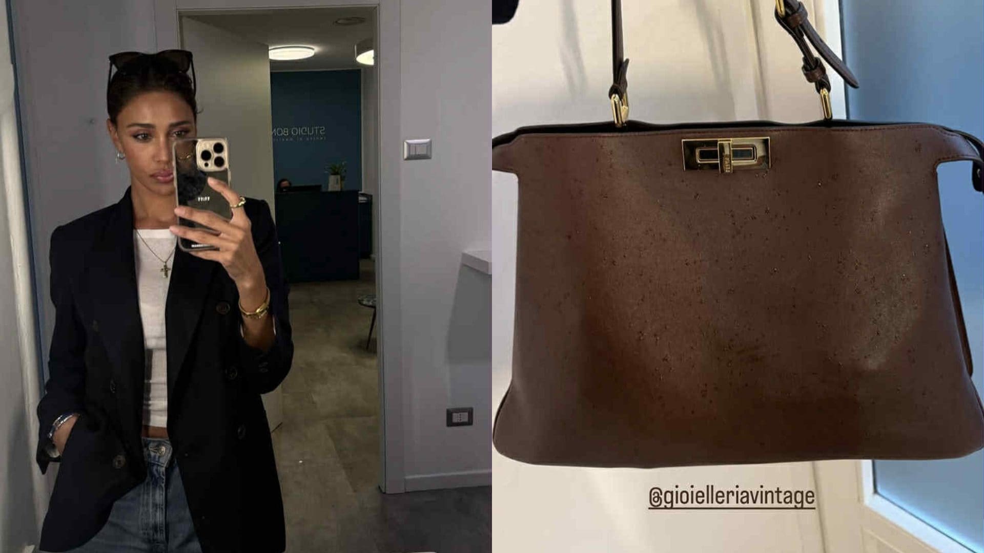 Belén Rodriguez rientra in città dopo le vacanze con una nuova borsa da 5mila euro