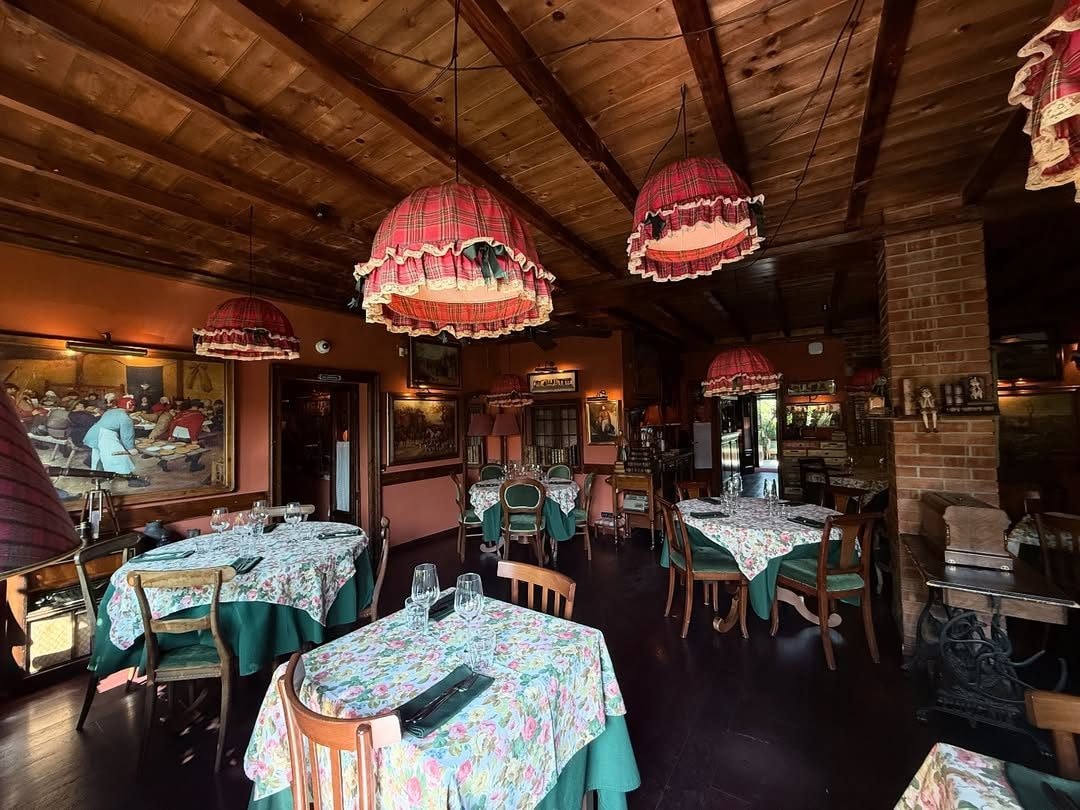 Una delle sale del ristorante Garghet di Milano