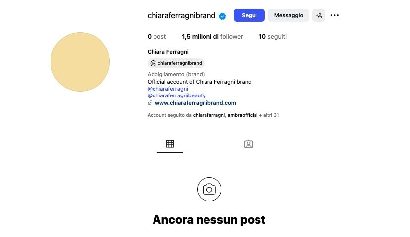 Instagram @chiaraferragnibrand