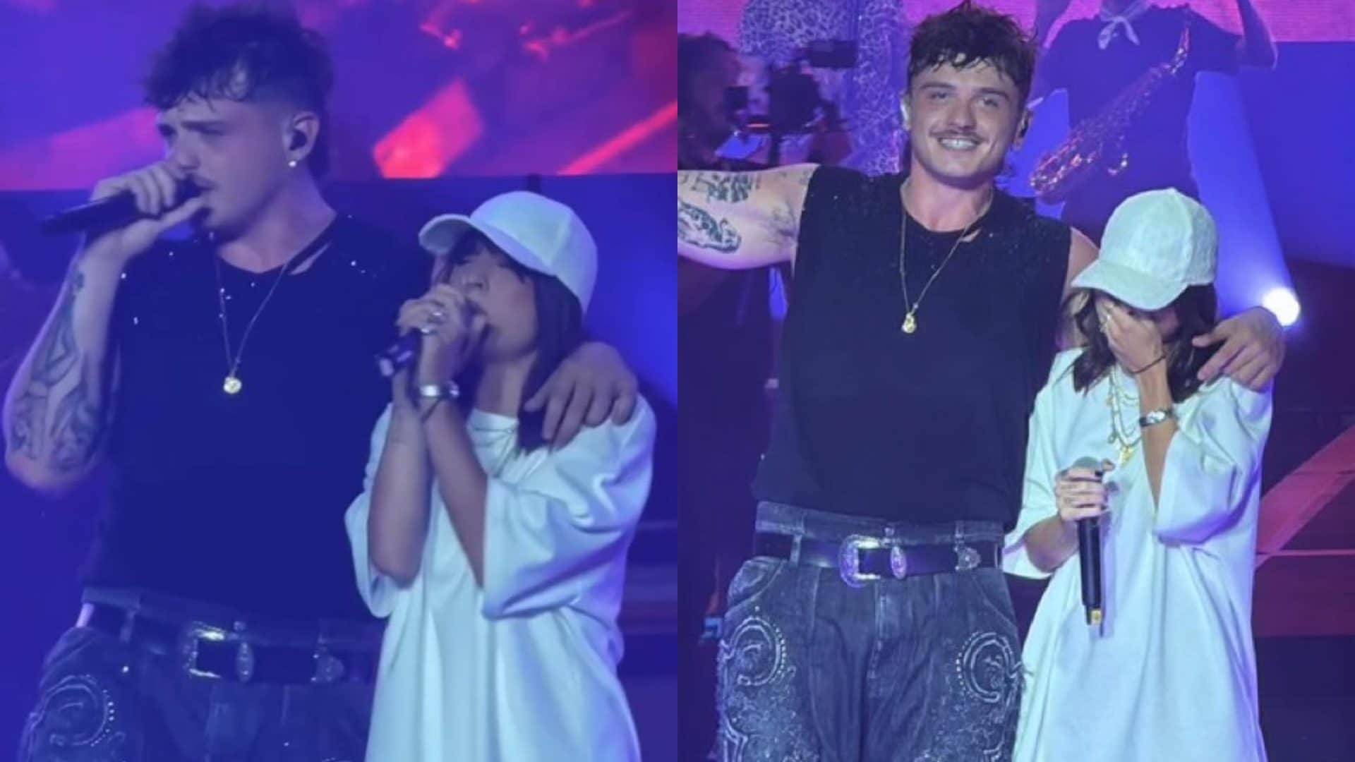 Cosa ha indossato Angelina Mango per il ritorno sul palco al concerto di Olly