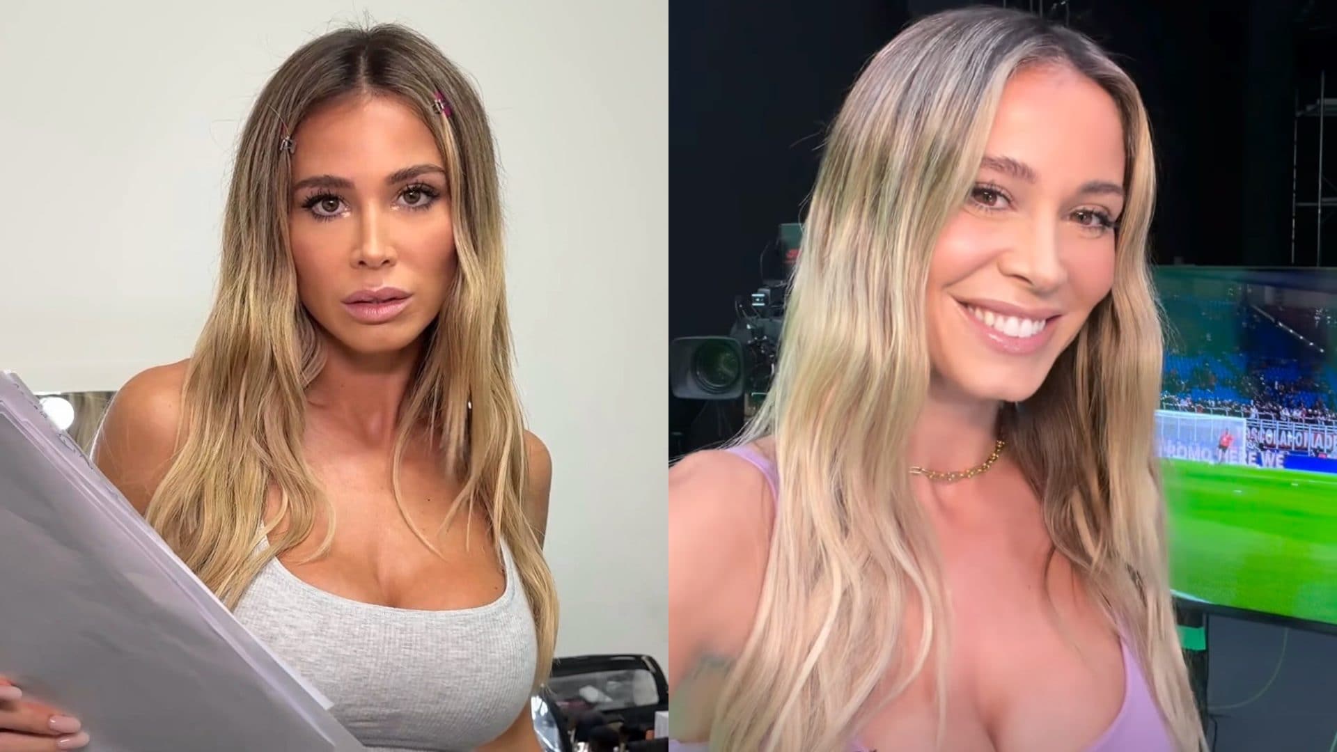 Diletta Leotta dentro e fuori dal palco: dalla tuta al tubino, la trasformazione per la diretta tv