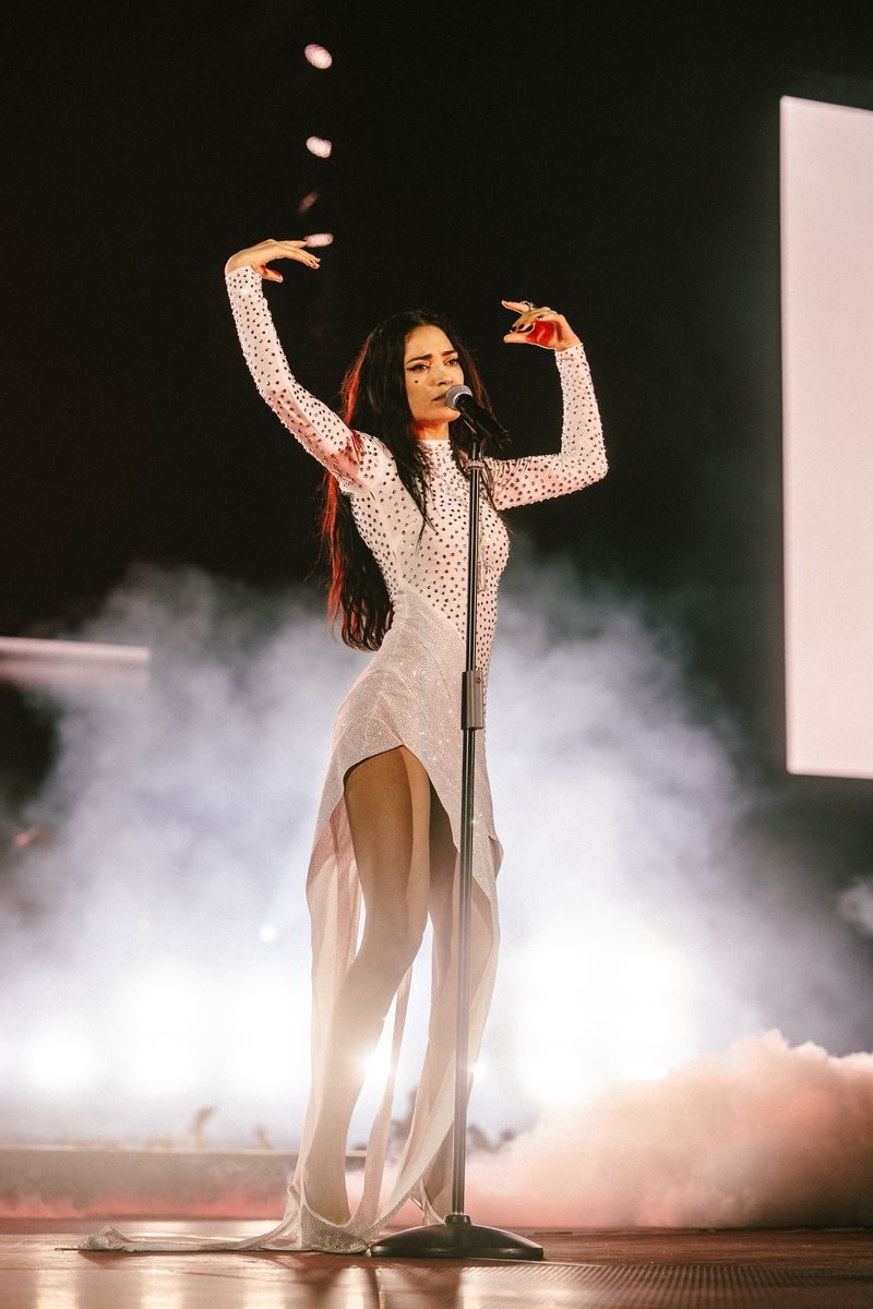 Elodie in Amiri, gioielli APM Monaco