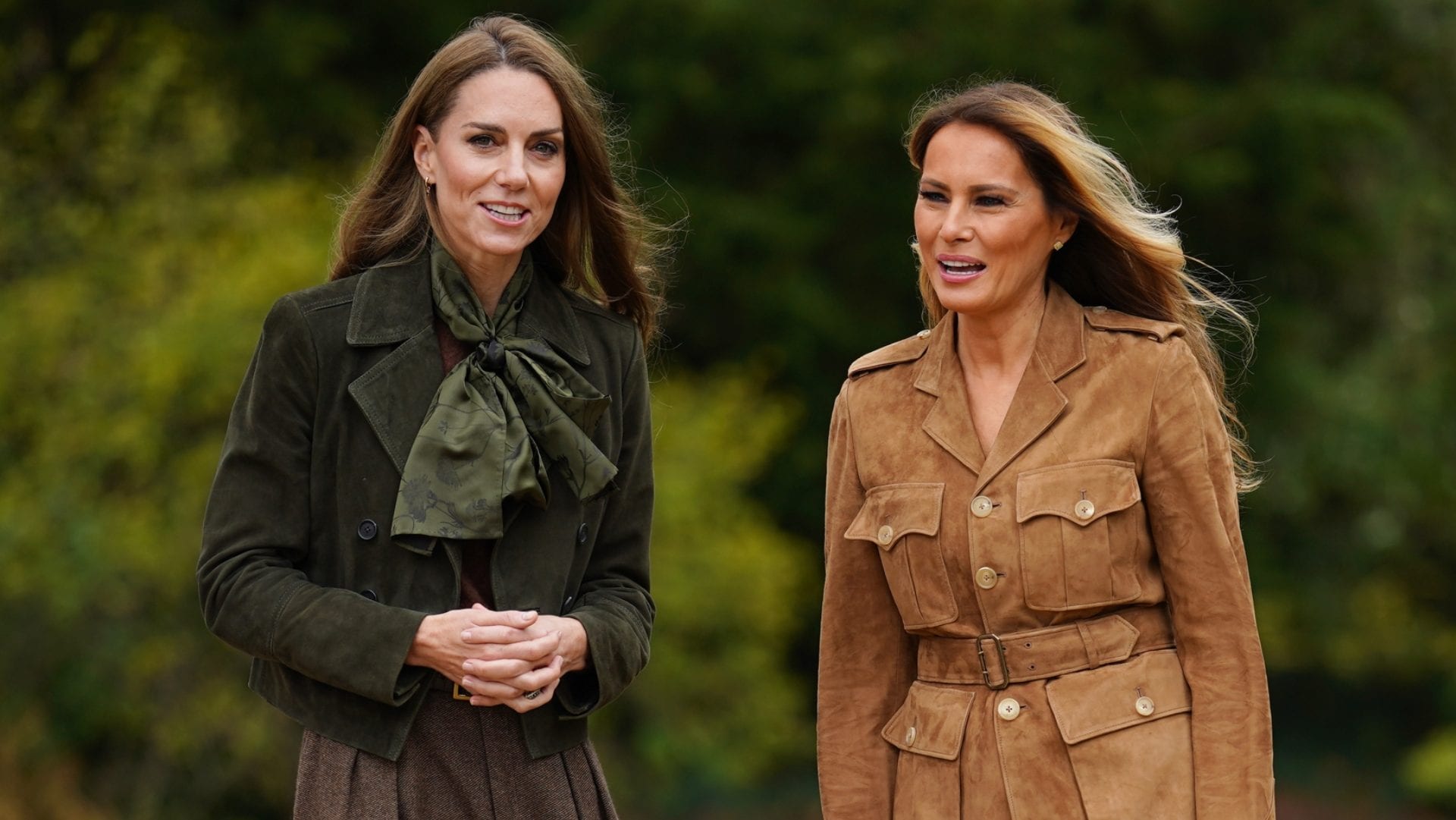 Kate Middleton Vs. Melania Trump: è sfida di stile a colpi di look "country"
