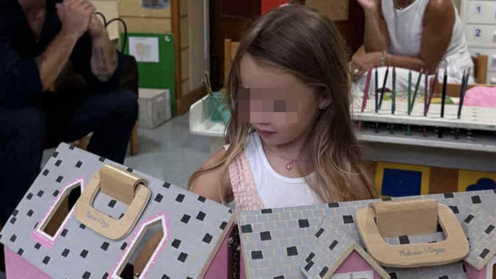Luna Marì comincia la scuola: per lei Belén Rodriguez ha scelto il metodo Montessori